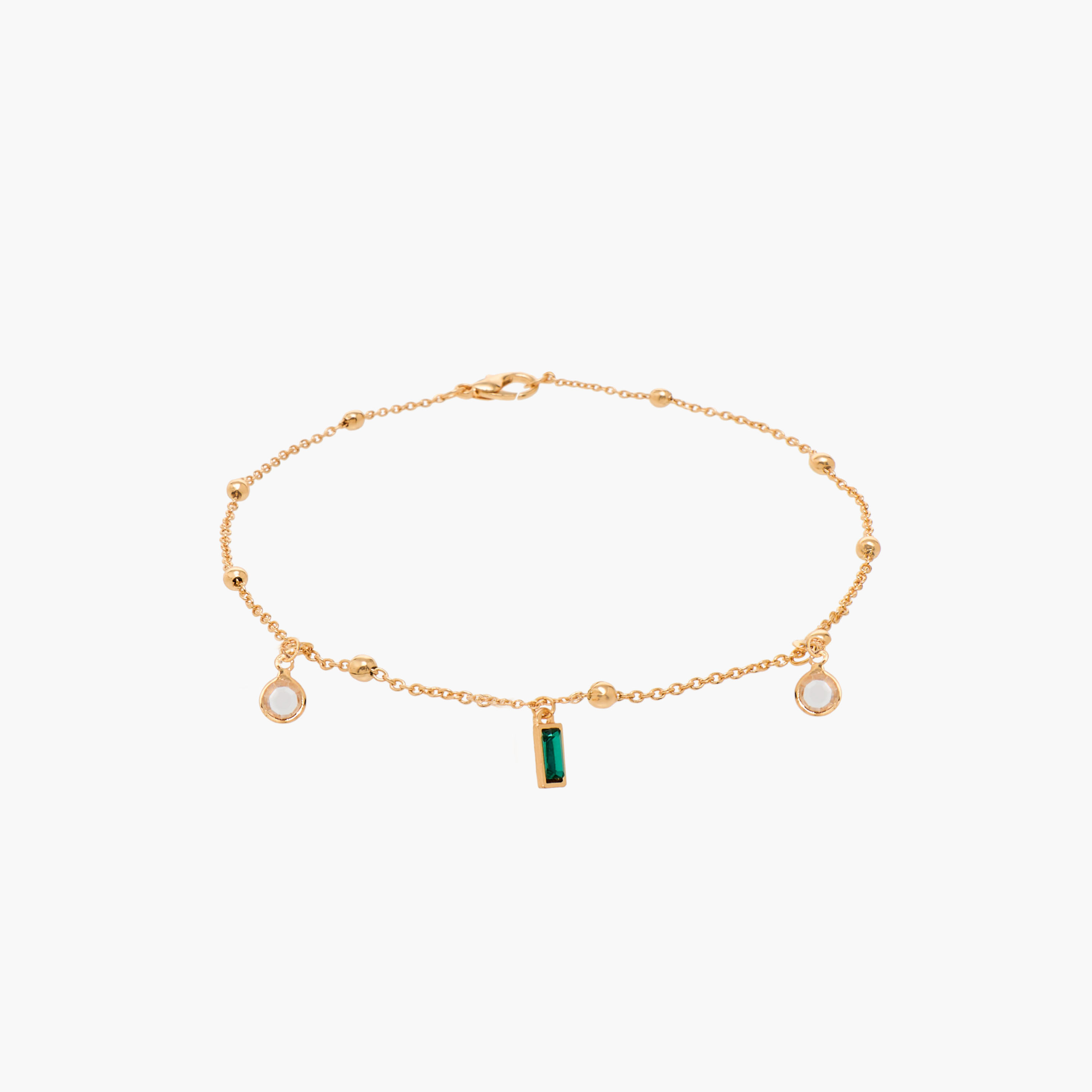 خلاخيل ميتاليك مزينة - عبوة 5 قطع-women-watchesandjewellery-jewellery-anklets-image-6