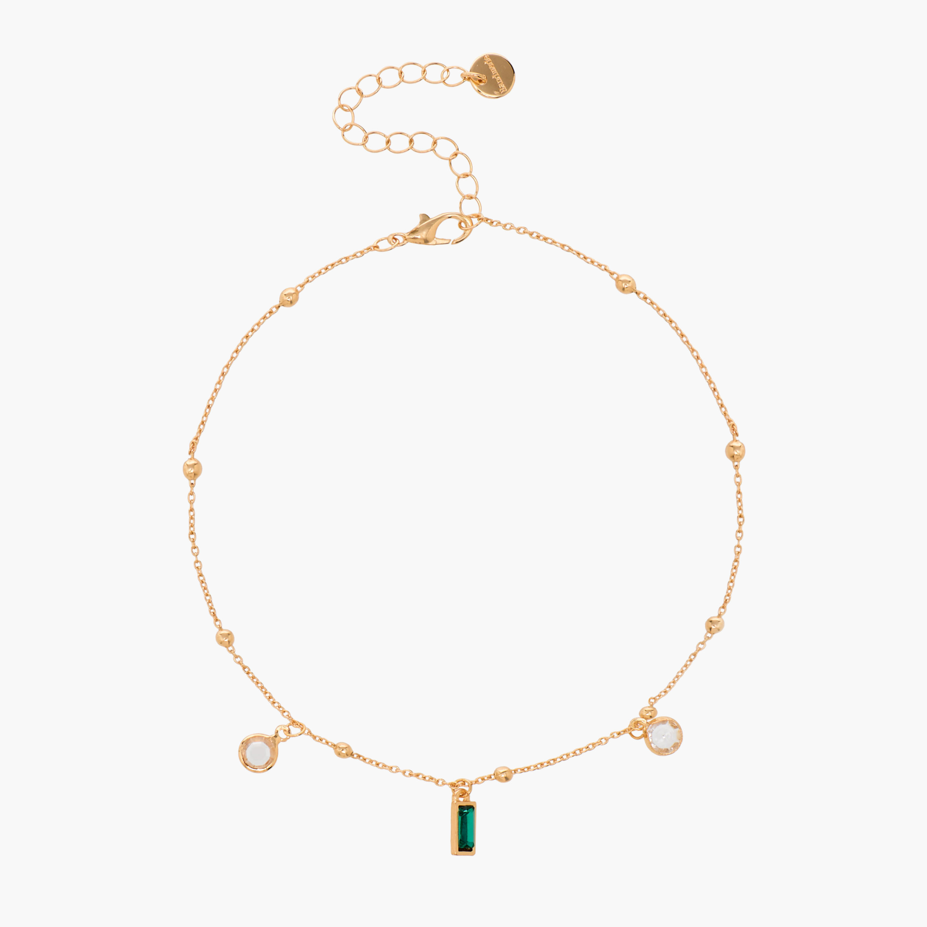 خلاخيل ميتاليك مزينة - عبوة 5 قطع-women-watchesandjewellery-jewellery-anklets-image-2