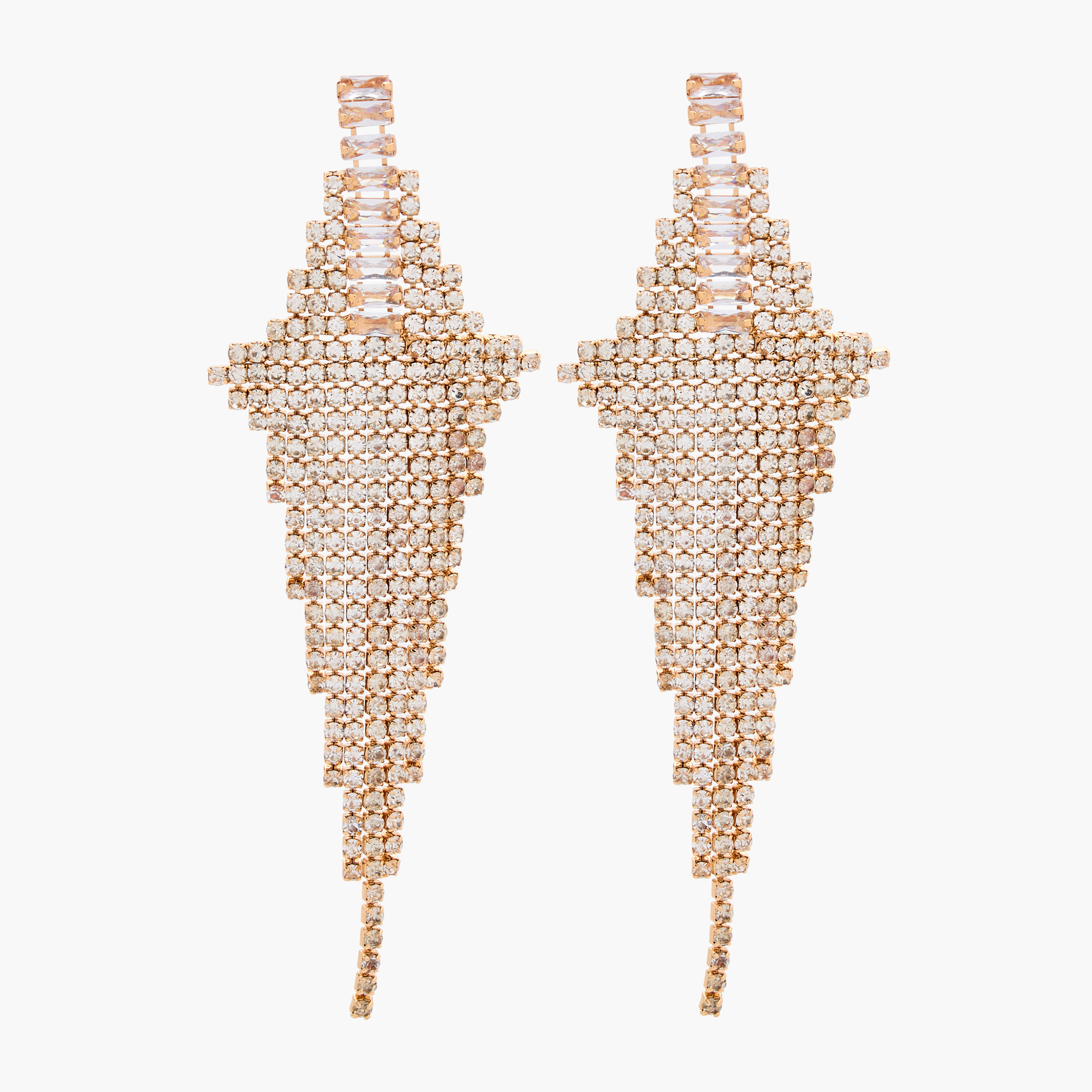 Stone Embellished Dangling Earrings with Pushback Closure-women-watchesandjewellery-jewellery-earrings-image-1