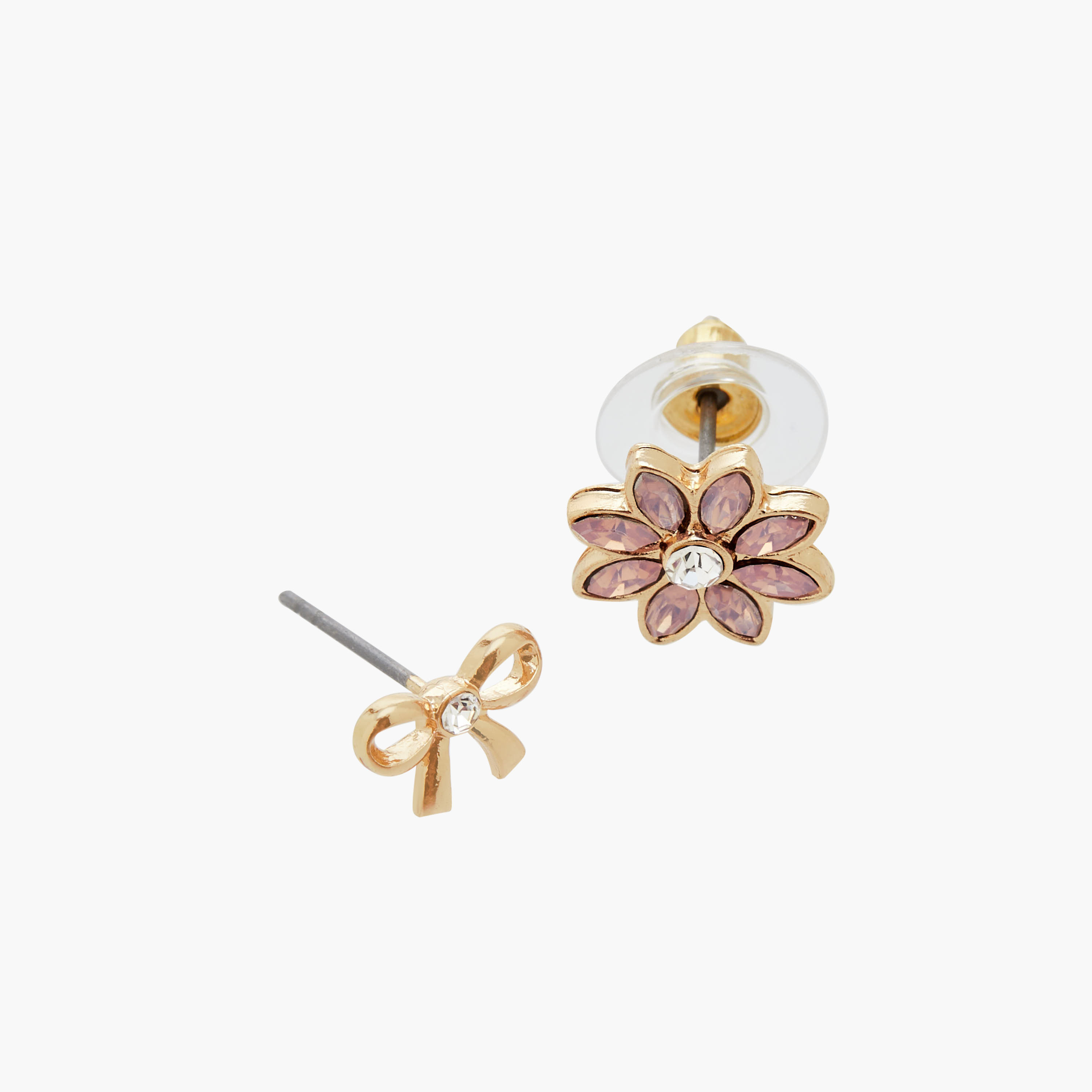 Pack of 20 Gold Tone Stud Earrings with Pushback Closure-women-watchesandjewellery-jewellery-earrings-image-4