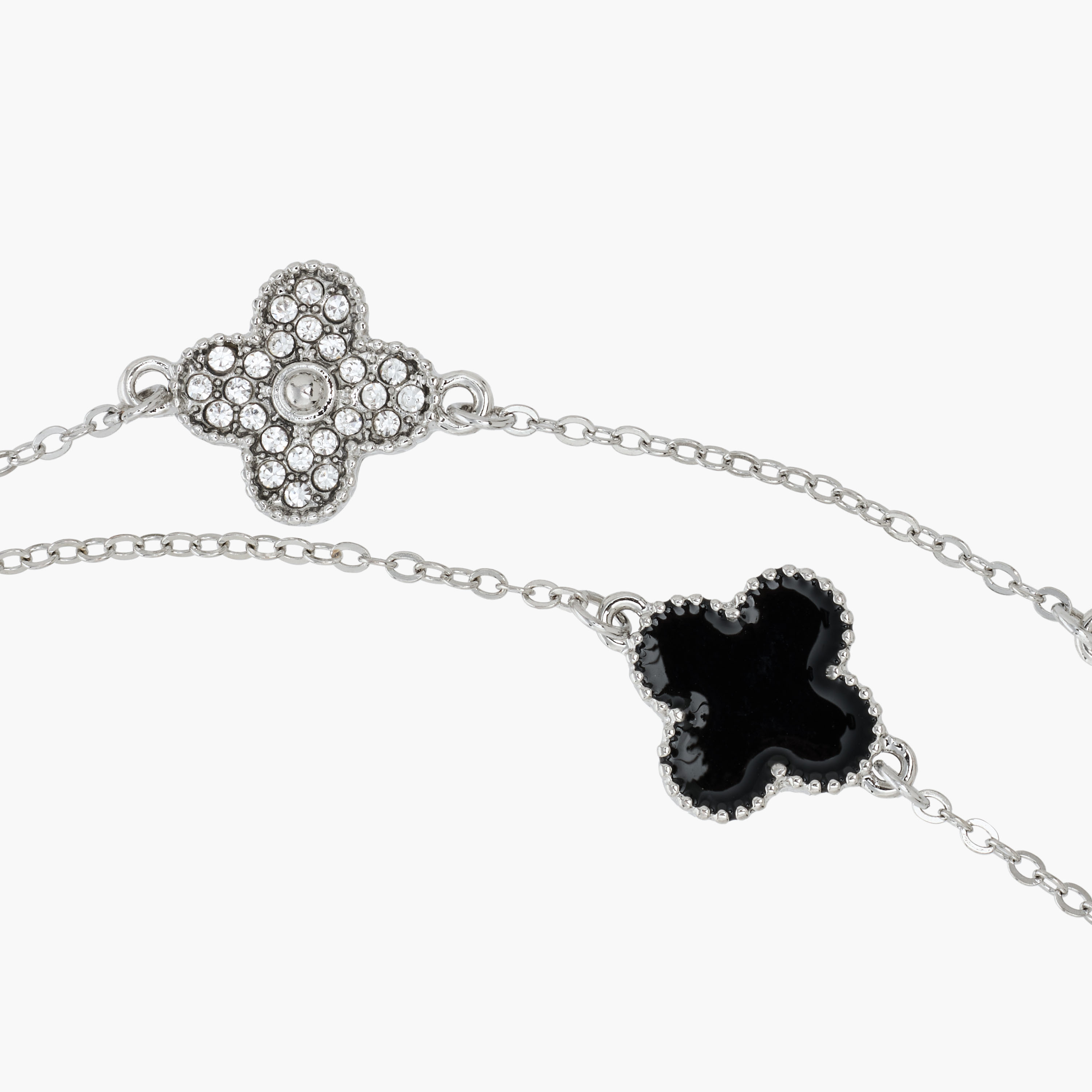 Metal Clover Charm Necklace-women-watchesandjewellery-jewellery-necklacesandpendants-image-3