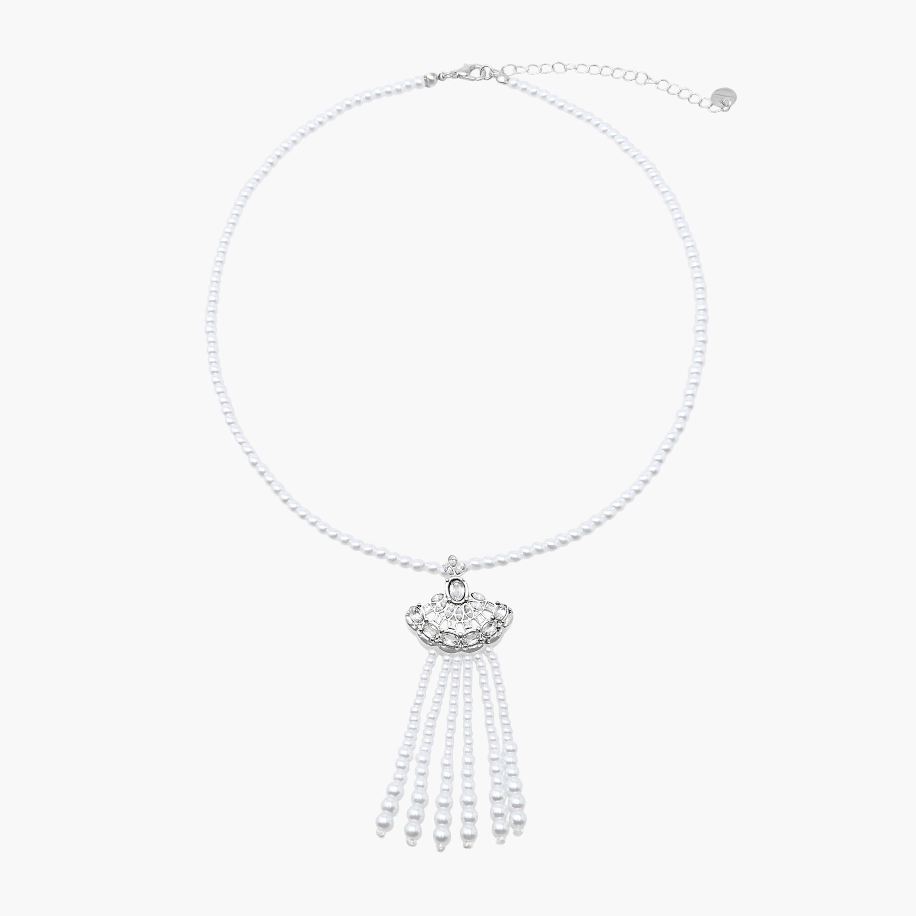 عقد معدن بدلاية لؤلؤ-women-watchesandjewellery-jewellery-necklacesandpendants-image-1