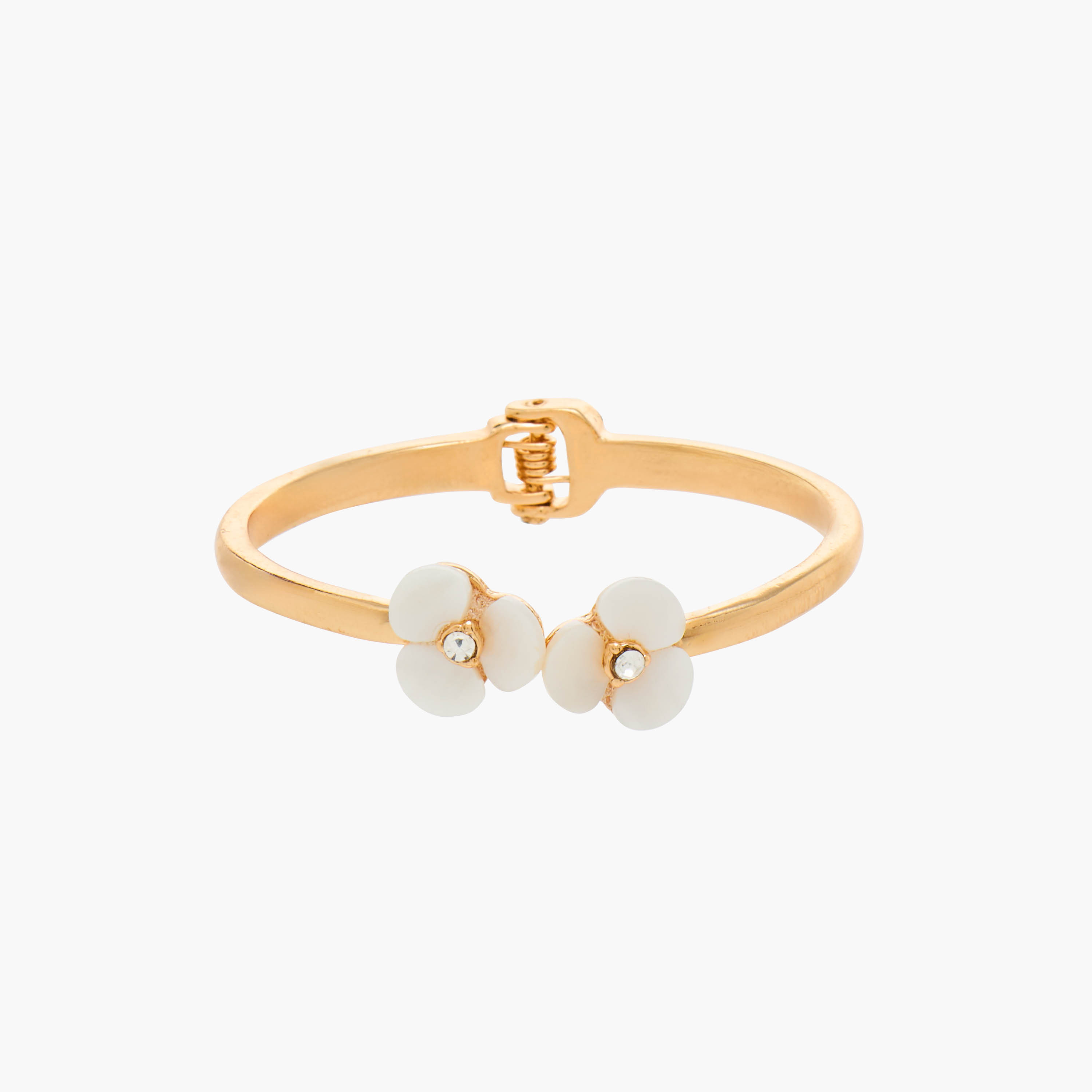 Metal Floral Embellished Bracelet-women-watchesandjewellery-jewellery-banglesandbracelets-image-1