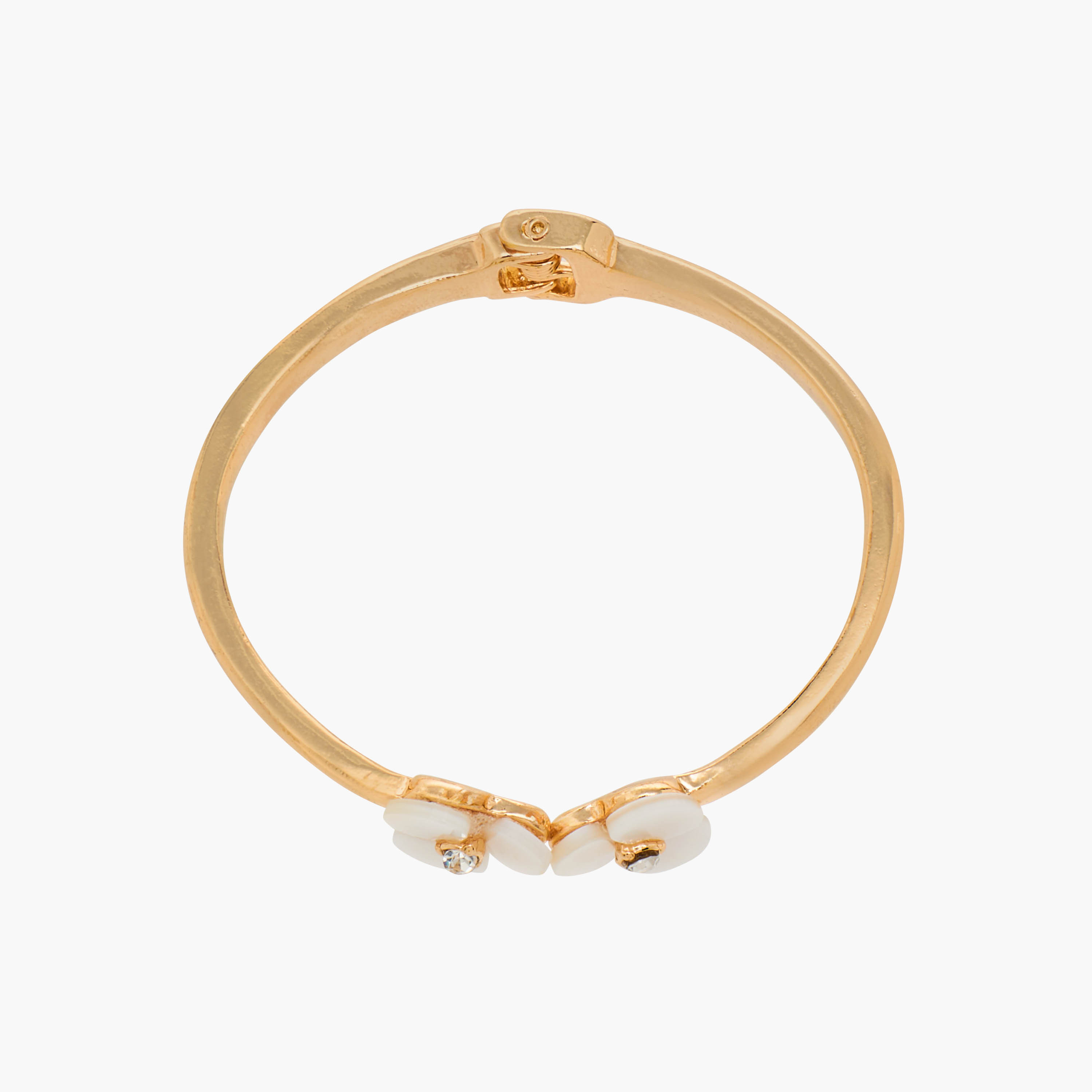 Metal Floral Embellished Bracelet-women-watchesandjewellery-jewellery-banglesandbracelets-image-2