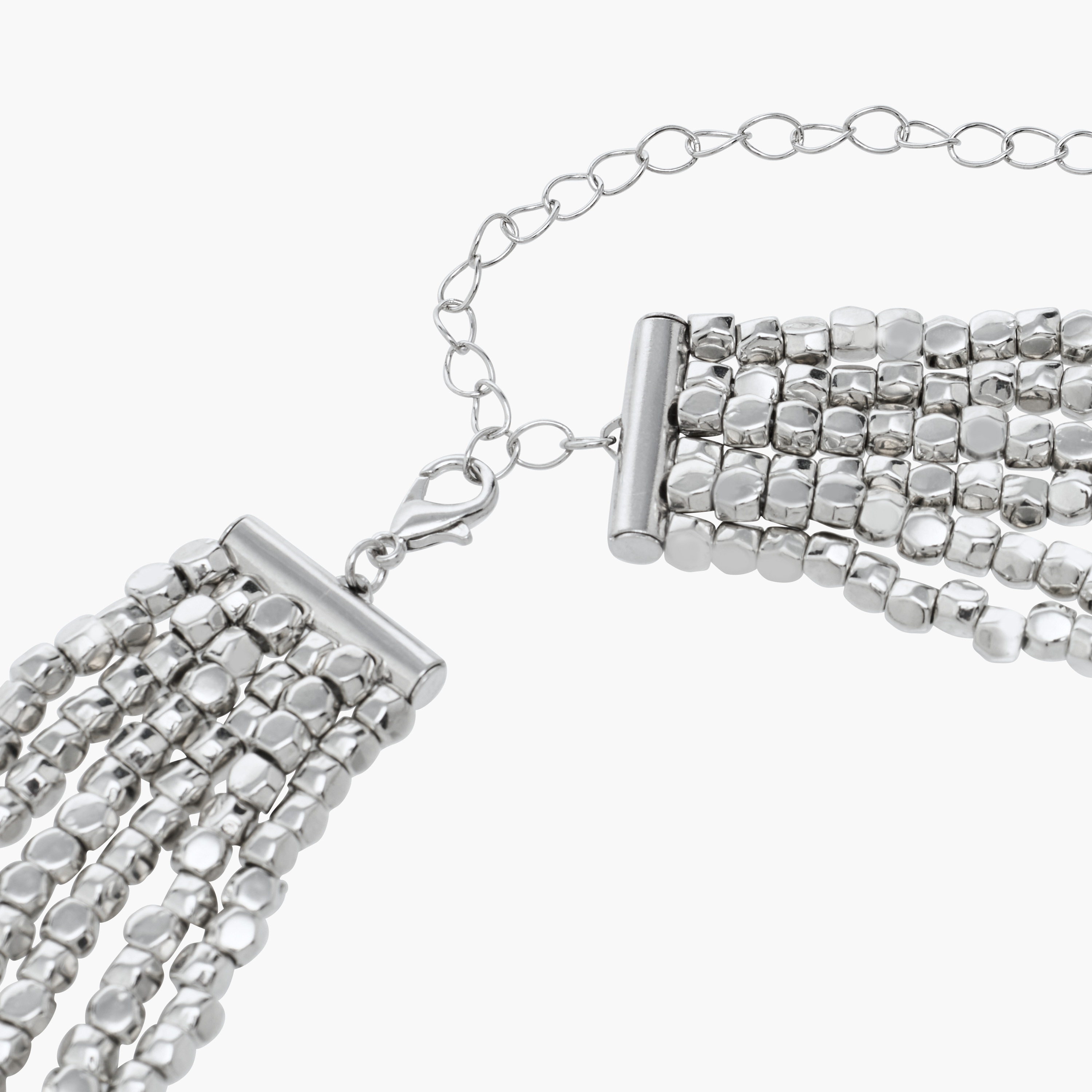 Metal Layered Choker Necklace-women-watchesandjewellery-jewellery-necklacesandpendants-image-3