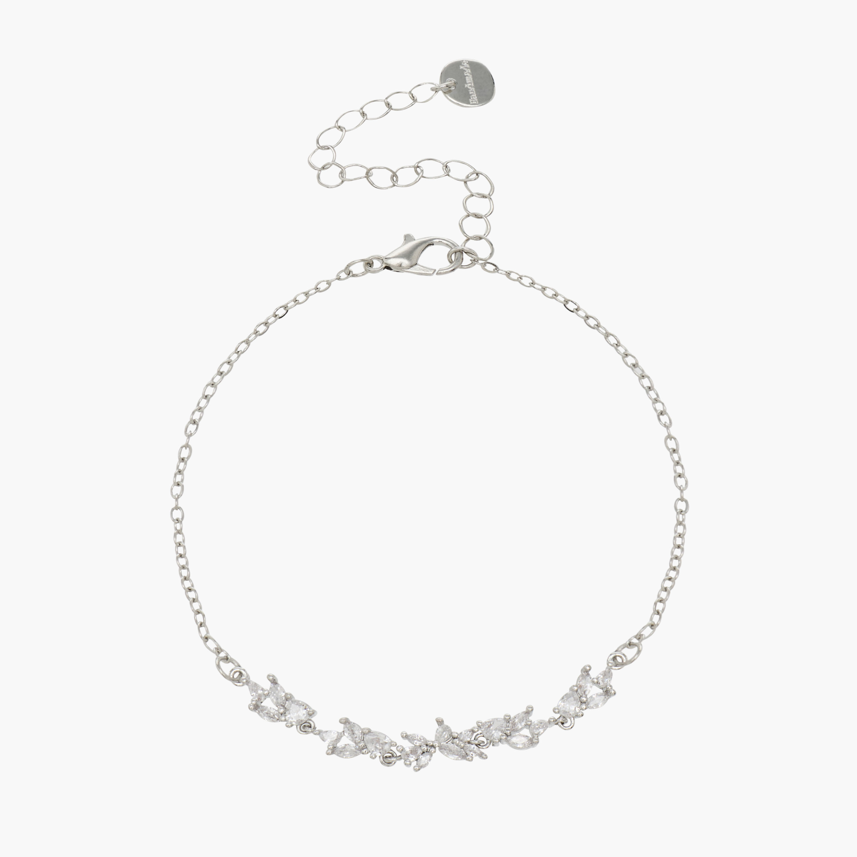 عقد فضي اللون بزيينات مكعبات زيركون-women-watchesandjewellery-jewellery-necklacesandpendants-image-2