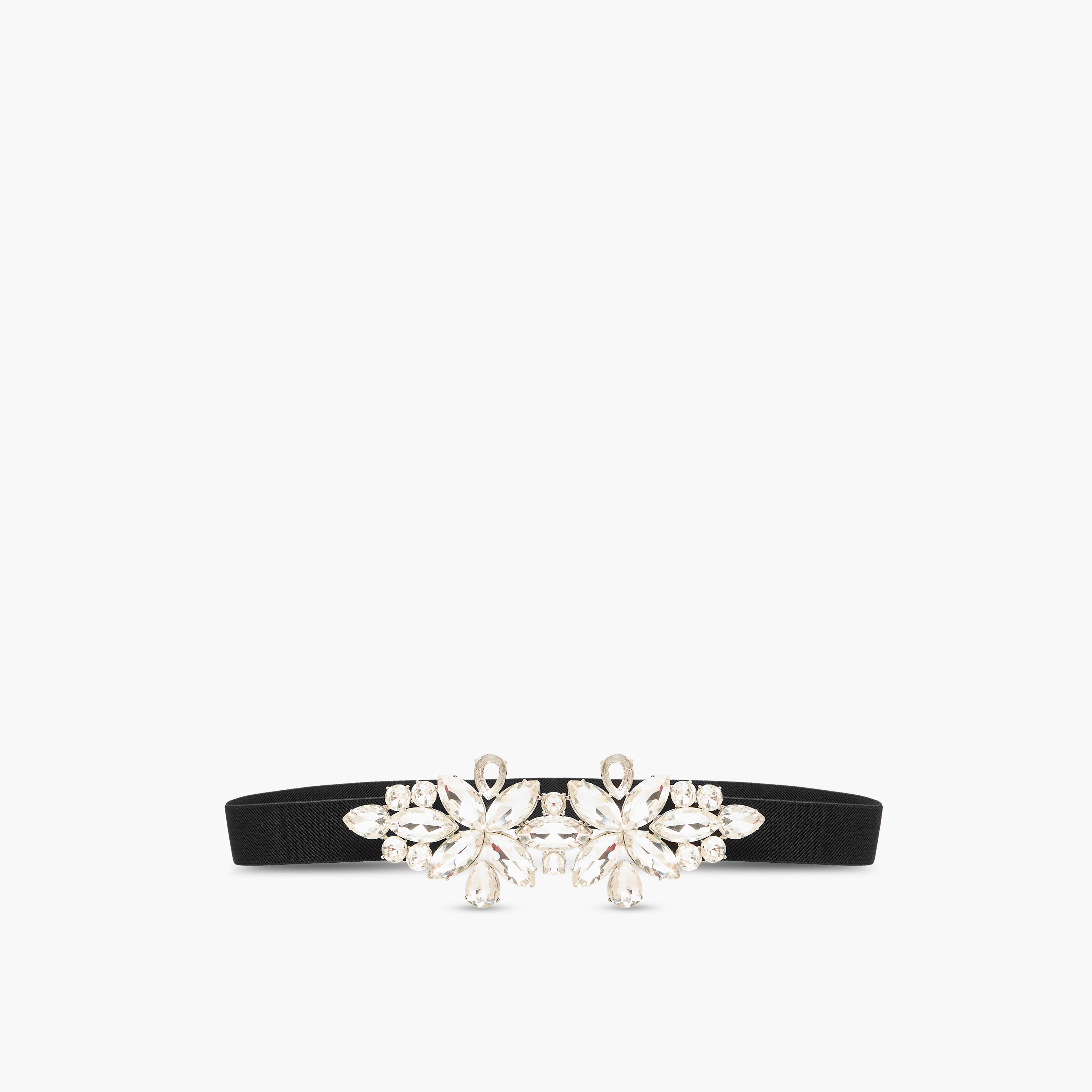 Metal Stretchable Belt with Embellished Buckle-women-clothingaccessories-belts-image-1