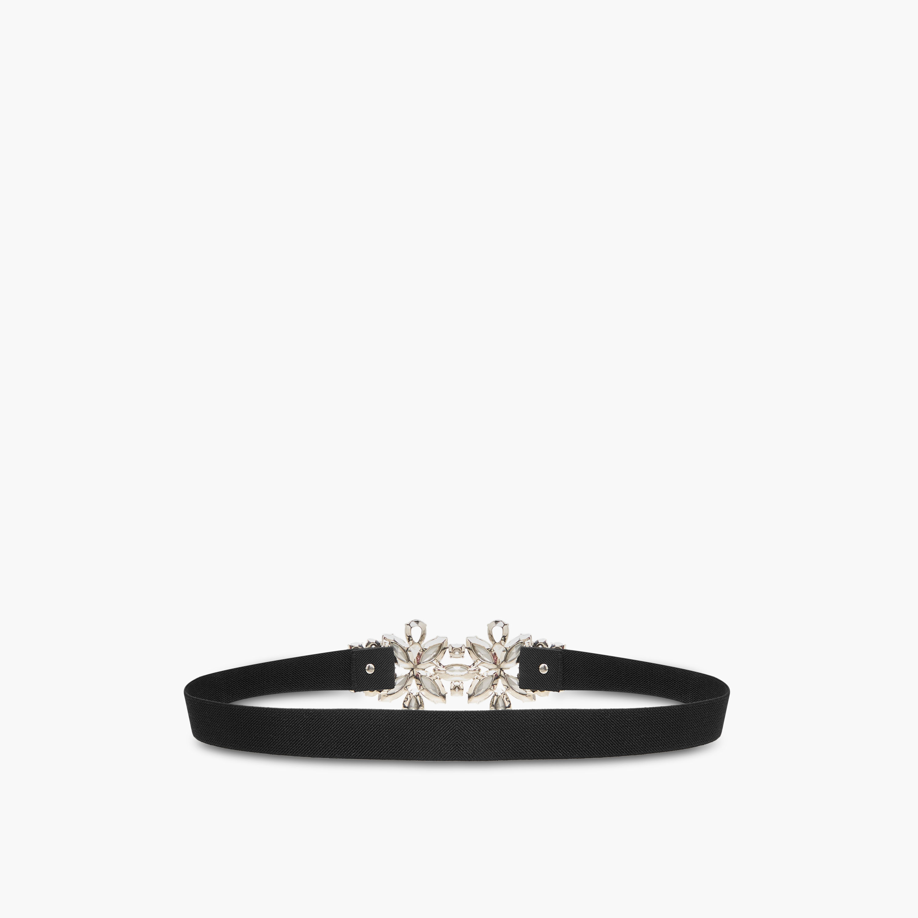 Metal Stretchable Belt with Embellished Buckle-women-clothingaccessories-belts-image-2