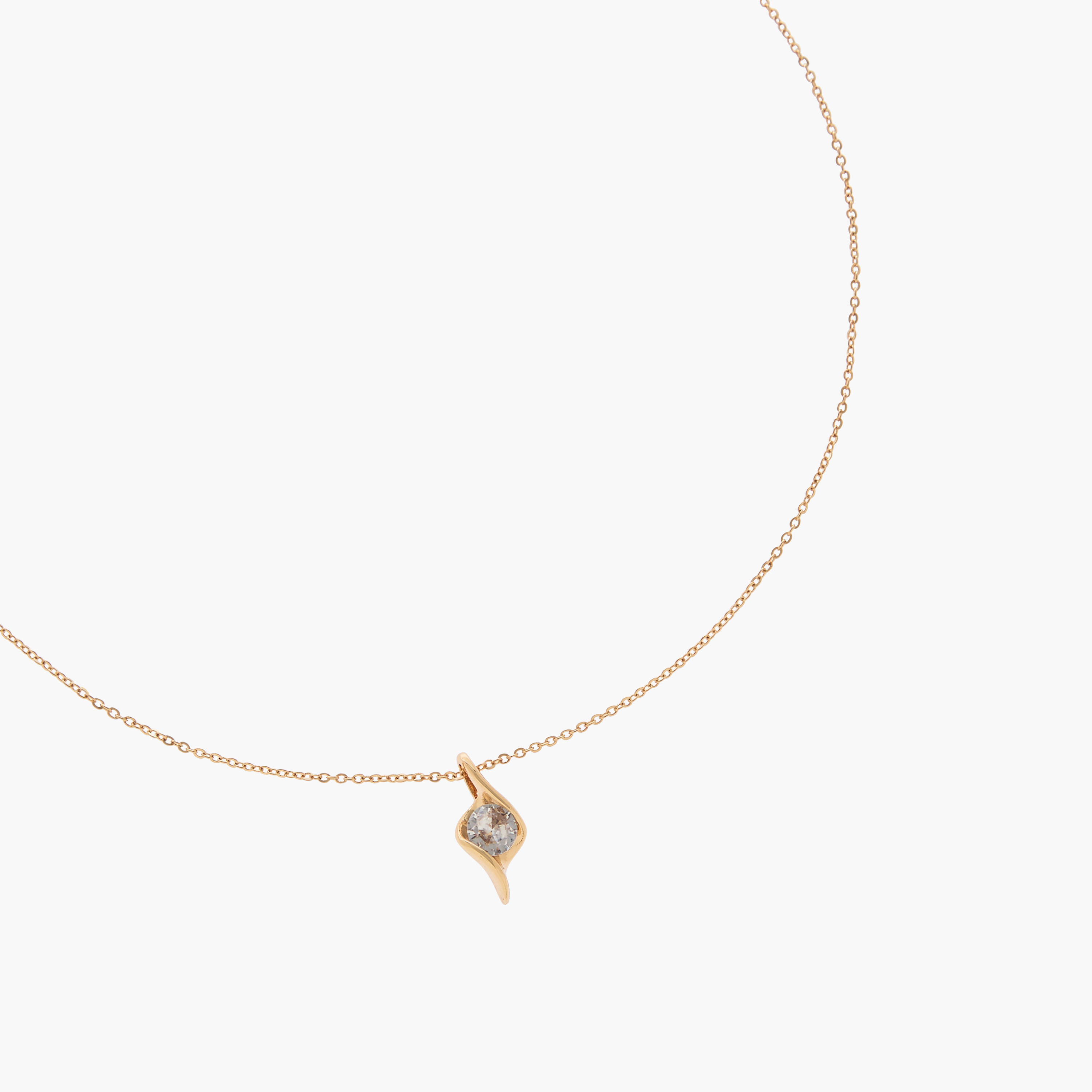 عقد ميتاليك بدلاية حجر-women-watchesandjewellery-jewellery-necklacesandpendants-image-2