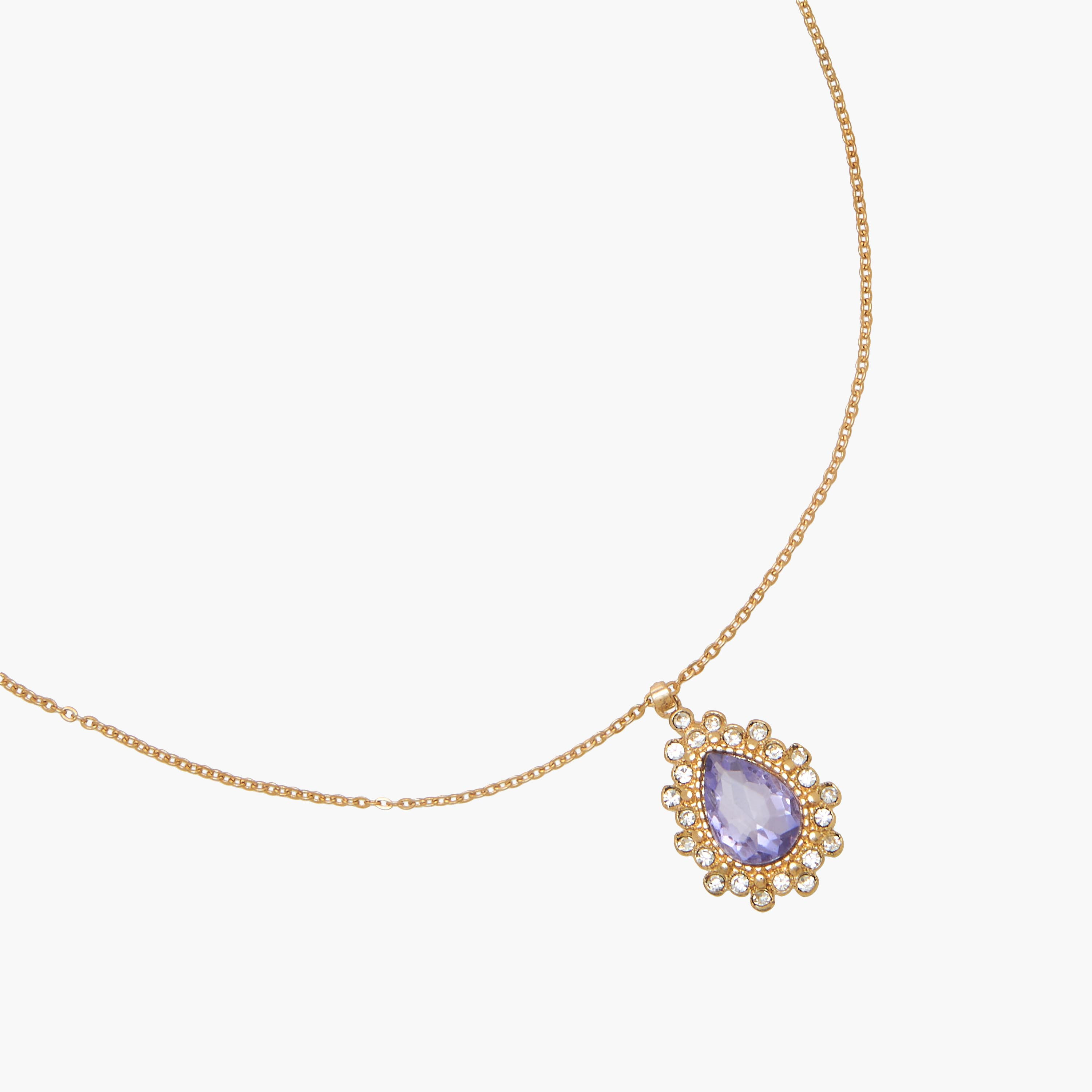 Gold Tone Pendant Necklace with Embellished Design-women-watchesandjewellery-jewellery-necklacesandpendants-image-2