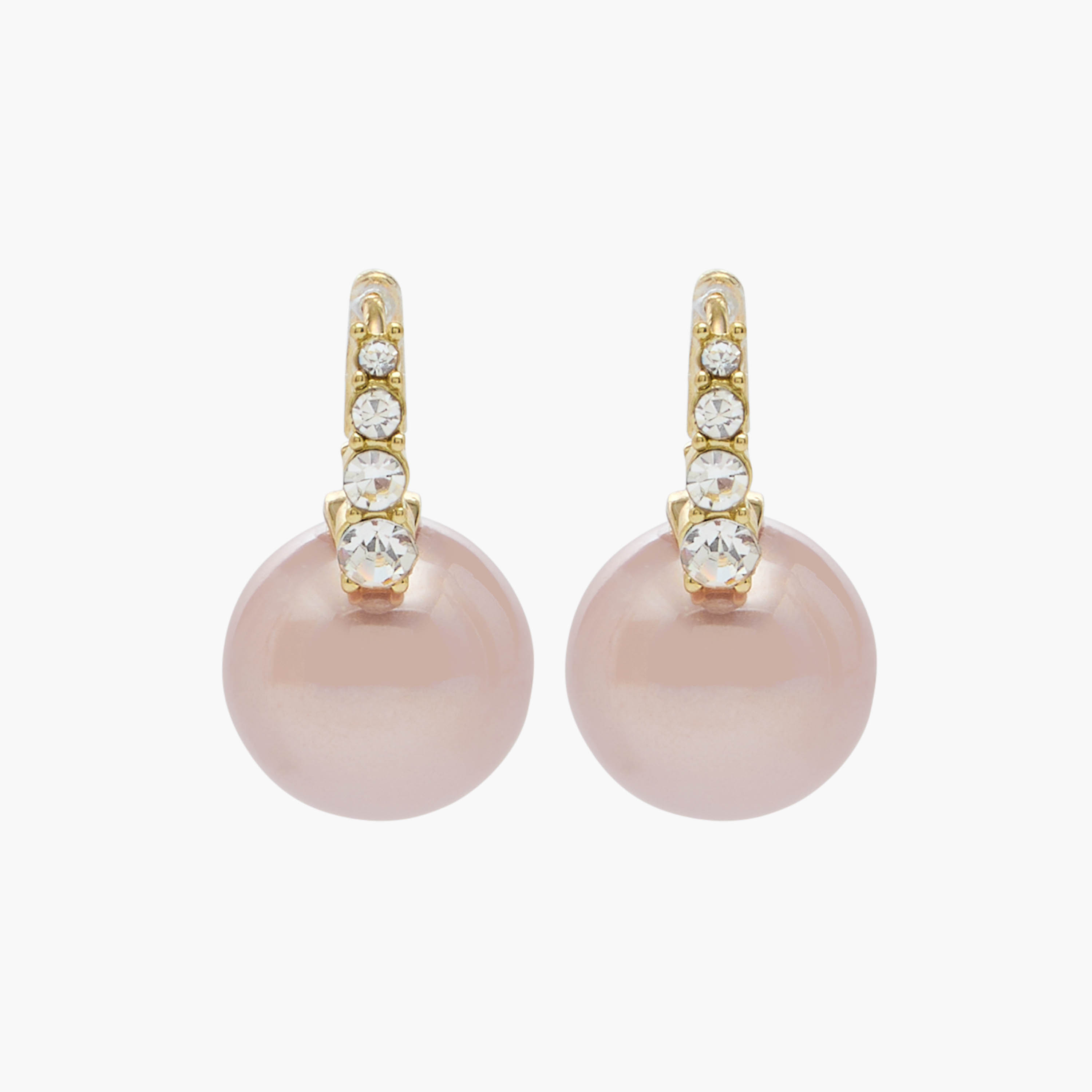 حلق طوق مزين باللؤلؤ ولون ذهبي ومكبس إغلاق-women-watchesandjewellery-jewellery-earrings-image-1