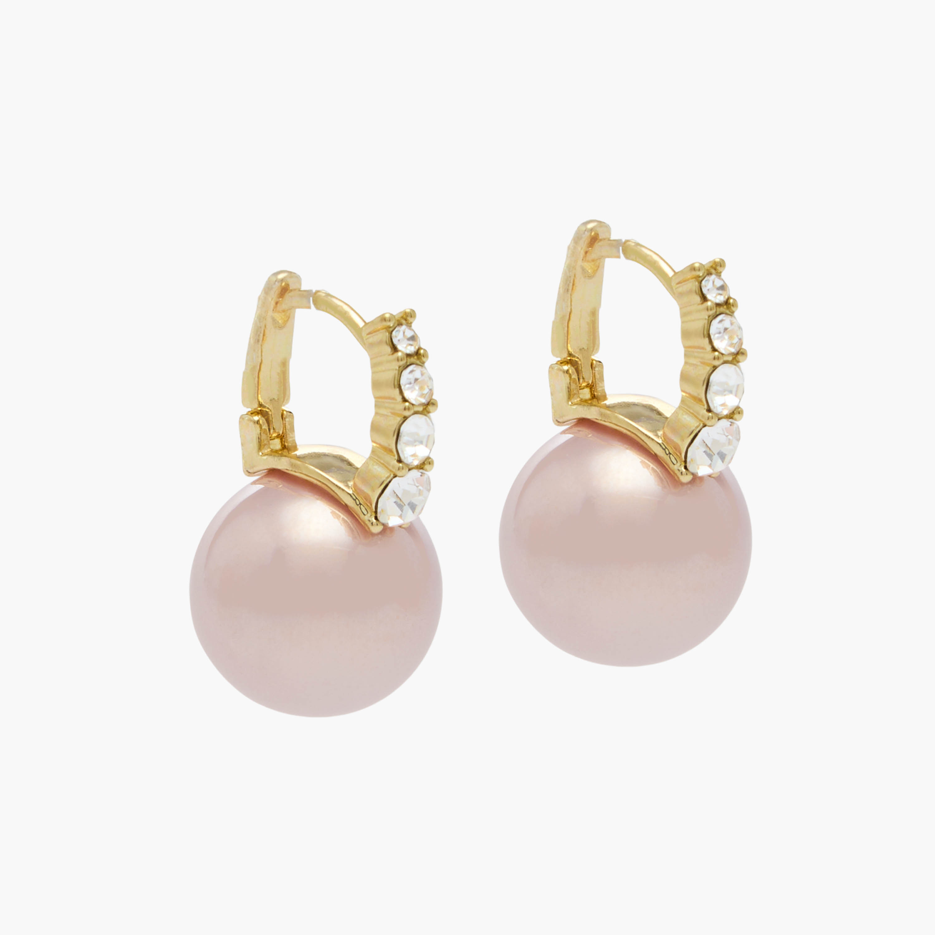 حلق طوق مزين باللؤلؤ ولون ذهبي ومكبس إغلاق-women-watchesandjewellery-jewellery-earrings-image-2
