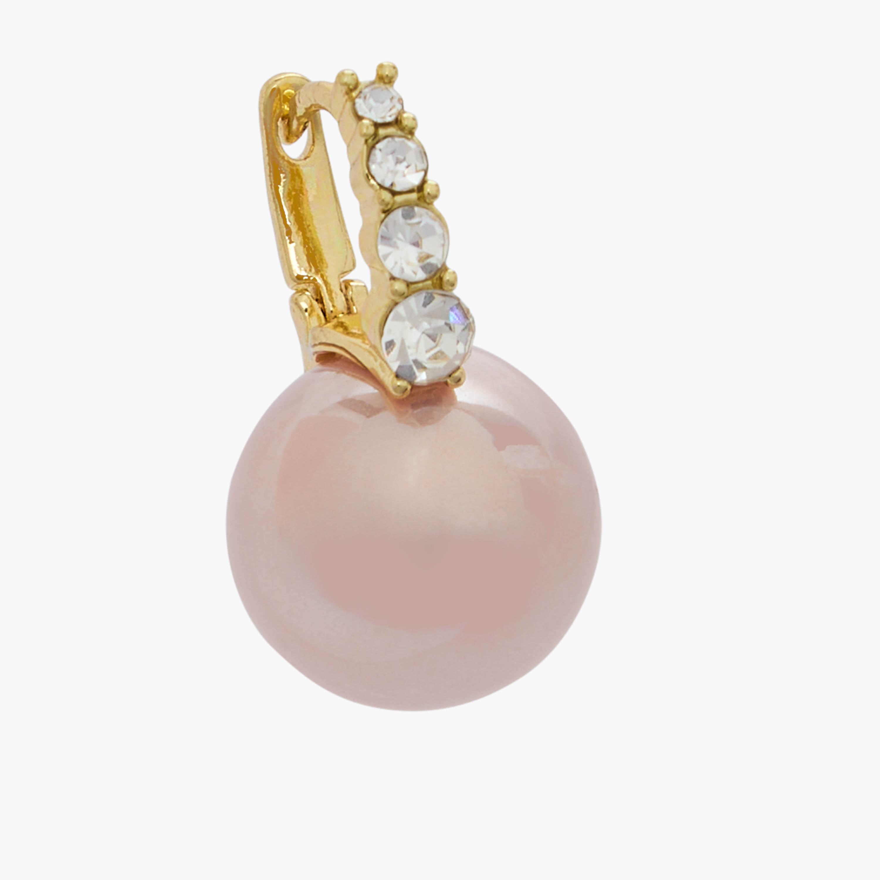 حلق طوق مزين باللؤلؤ ولون ذهبي ومكبس إغلاق-women-watchesandjewellery-jewellery-earrings-image-3