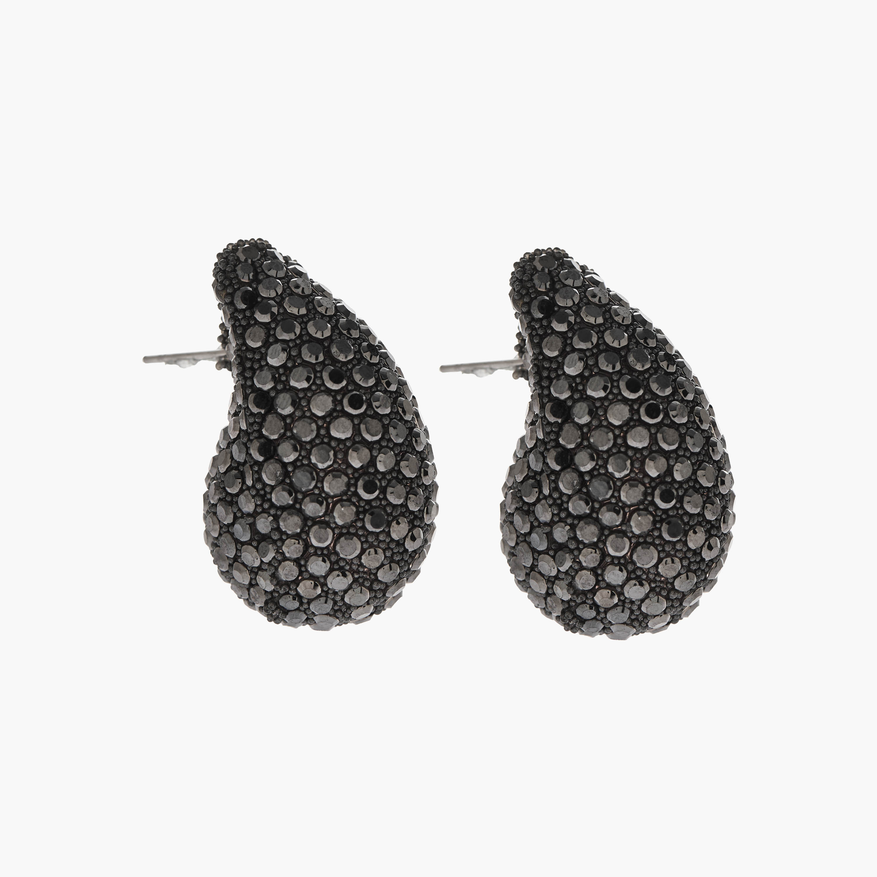Metallic Tear Drop Earrings with Pushback Closure-women-watchesandjewellery-jewellery-earrings-image-2