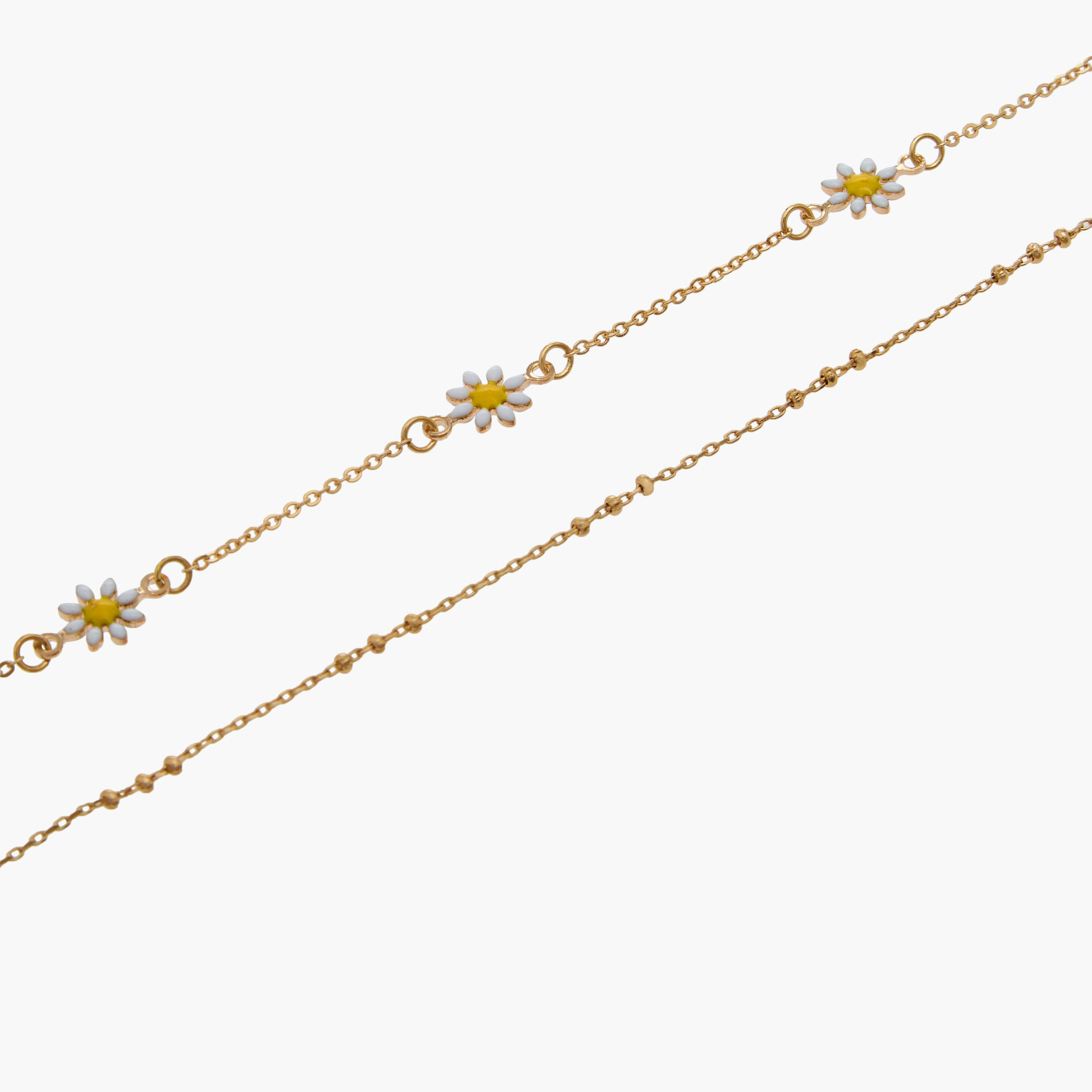 خلاخيل معدن مزينة - عبوة من قطعتين-women-watchesandjewellery-jewellery-anklets-image-2
