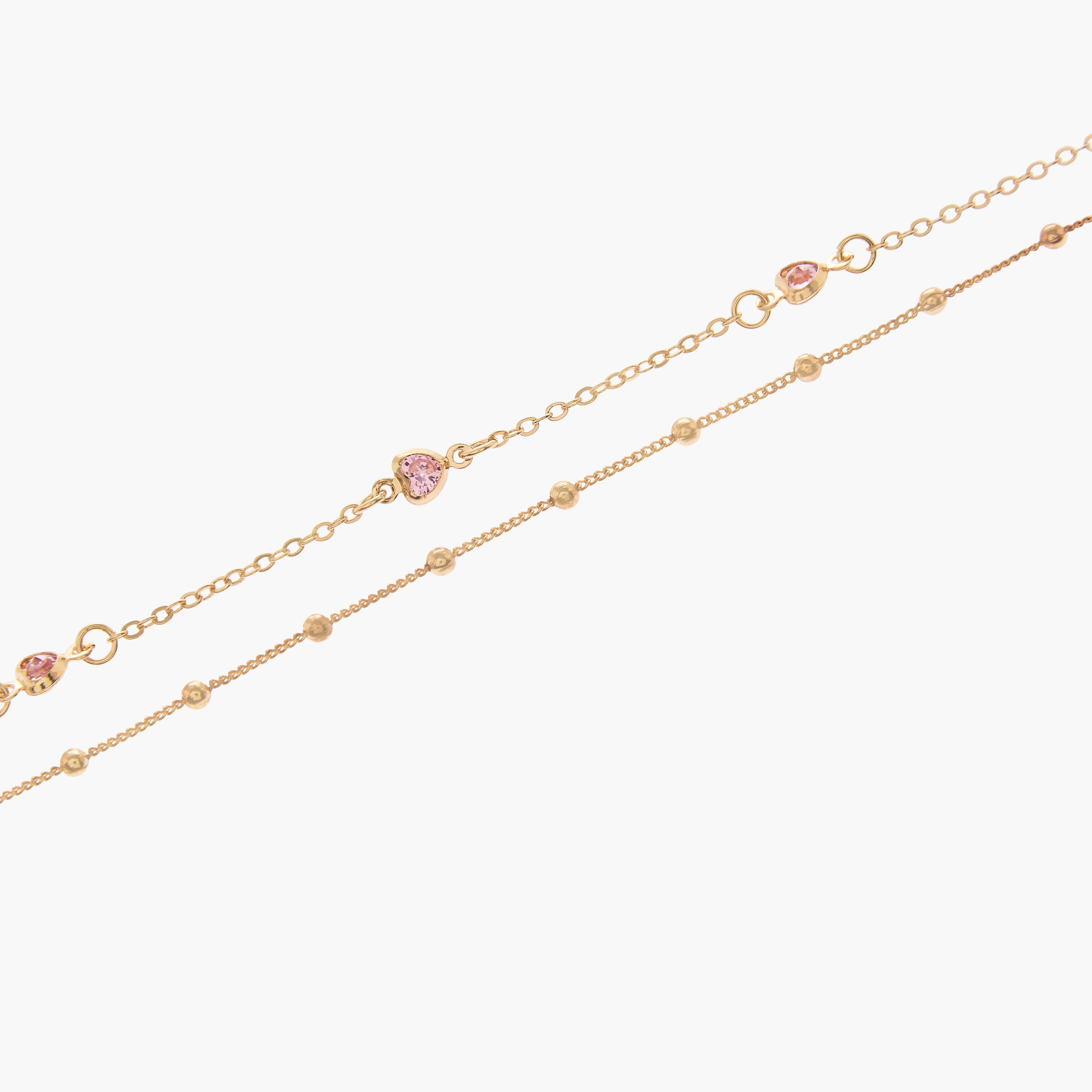 خلخال ميتاليك - طقم من قطعتين-women-watchesandjewellery-jewellery-anklets-image-1