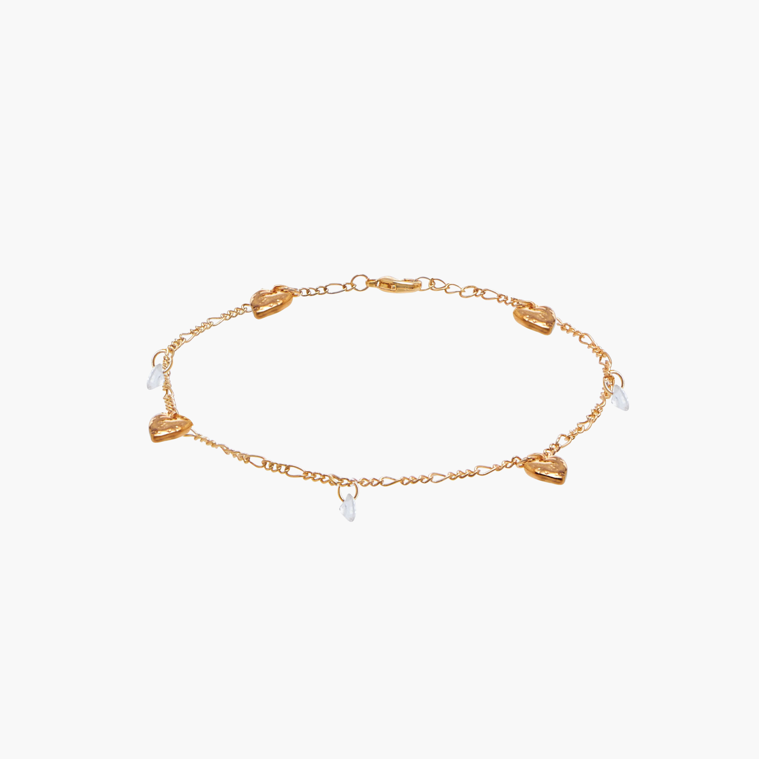 خلاخيل ميتاليك بتفاصيل تزيينات قلوب - عبوة من قطعتين-women-watchesandjewellery-jewellery-anklets-image-5