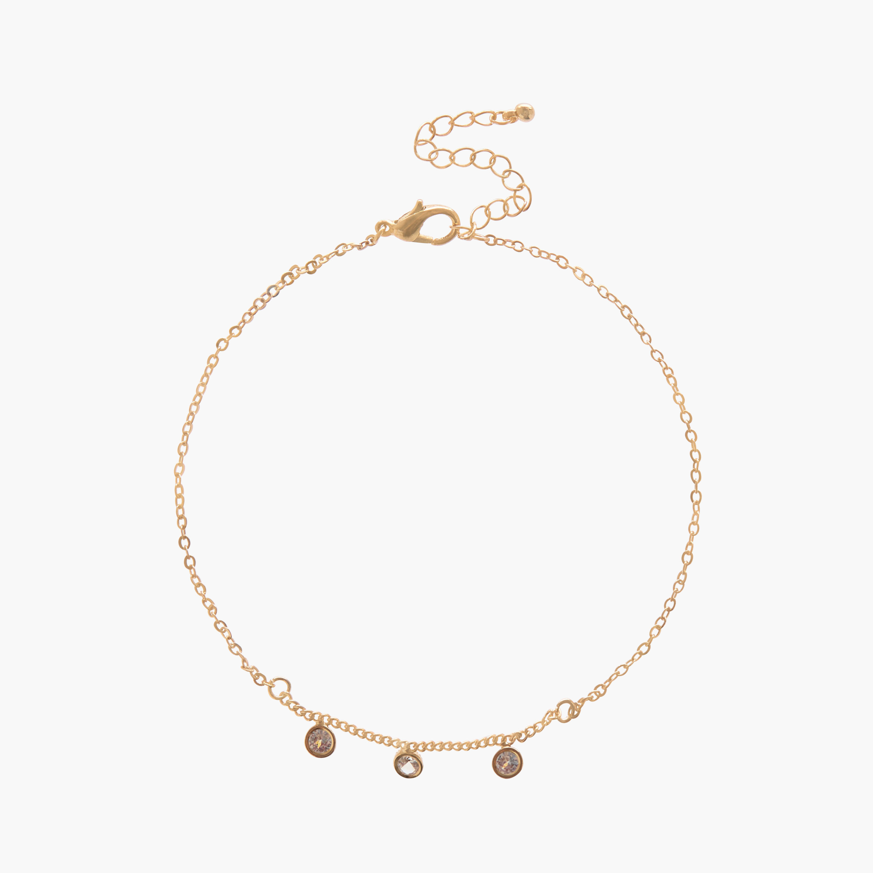 خلاخيل ميتاليك مزينة - عبوة من قطعتين-women-watchesandjewellery-jewellery-anklets-image-3