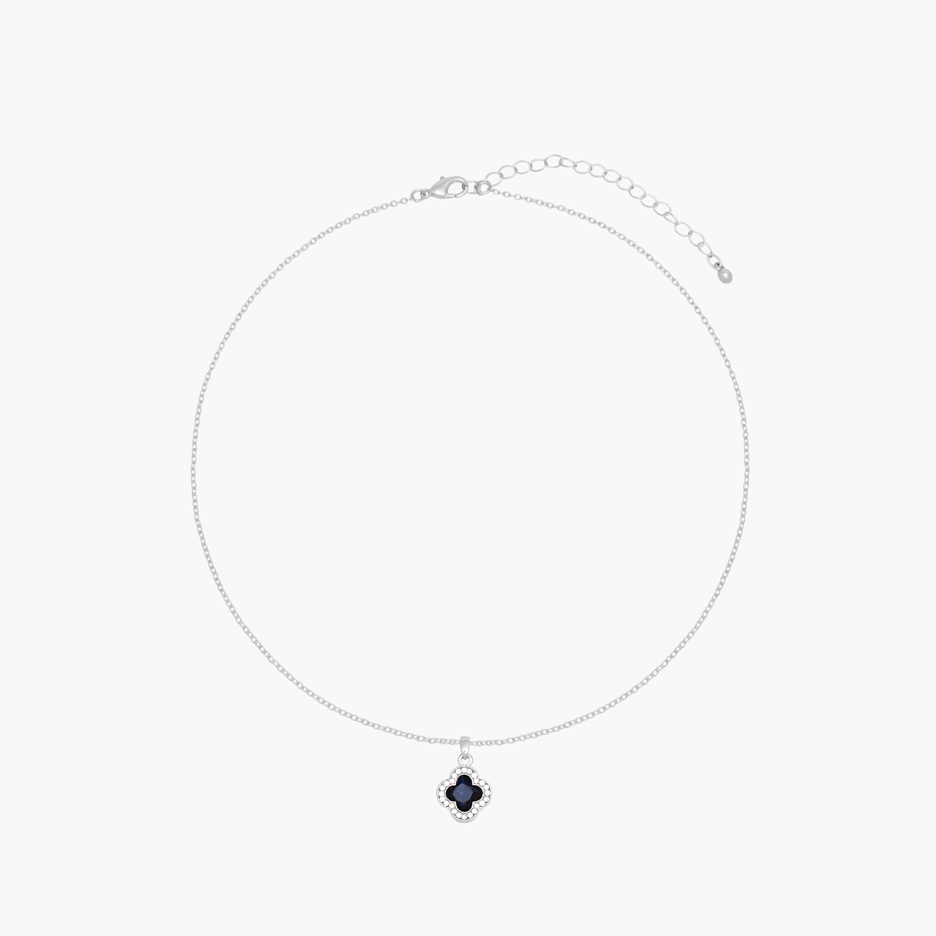 طقم عقد وحلقان بتصميم برسيم مزين بالأحجار – قطعتيين-women-watchesandjewellery-jewellery-jewellerysets-image-2