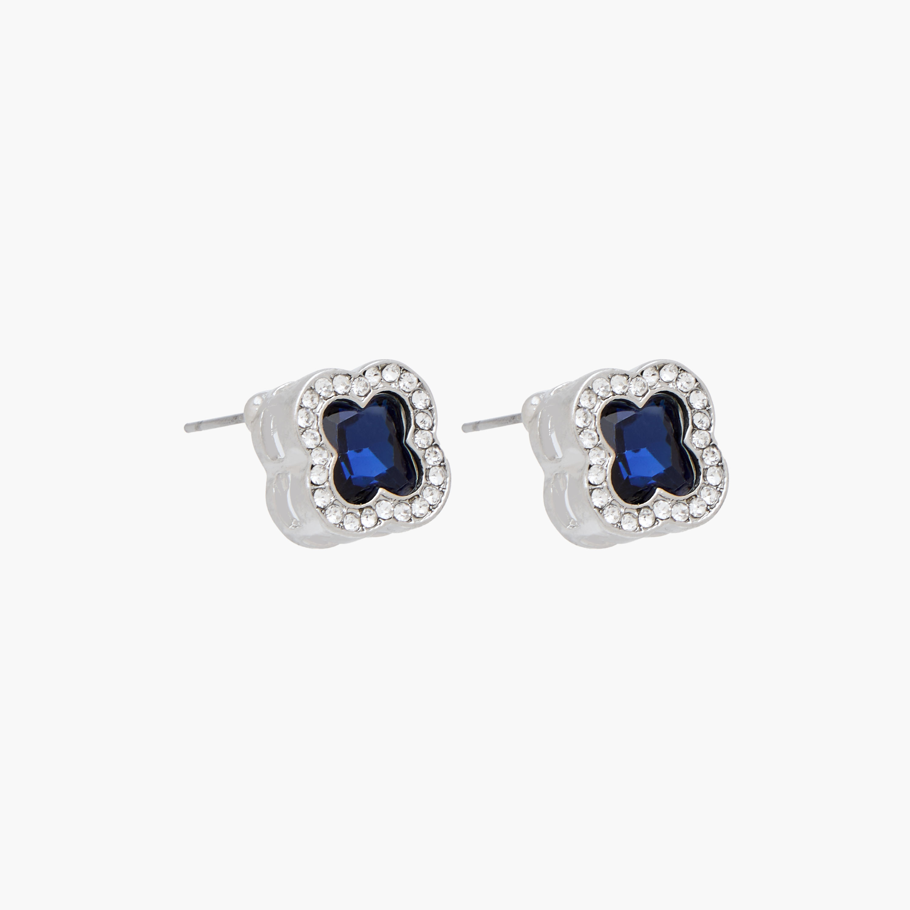طقم عقد وحلقان بتصميم برسيم مزين بالأحجار – قطعتيين-women-watchesandjewellery-jewellery-jewellerysets-image-4