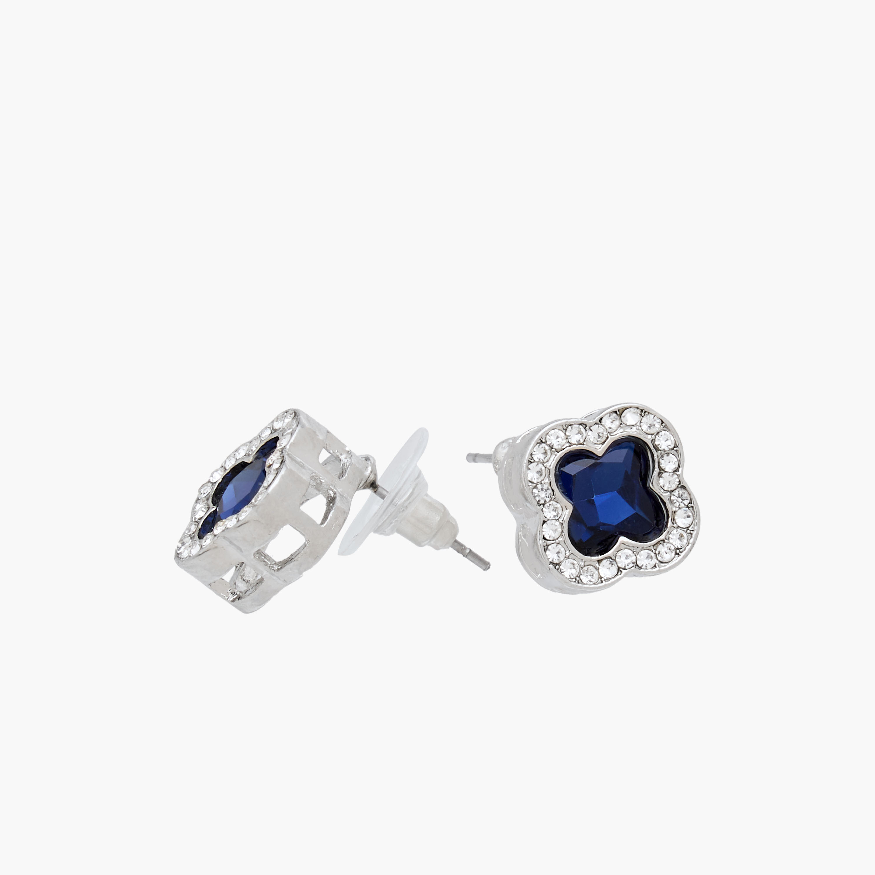 طقم عقد وحلقان بتصميم برسيم مزين بالأحجار – قطعتيين-women-watchesandjewellery-jewellery-jewellerysets-image-5