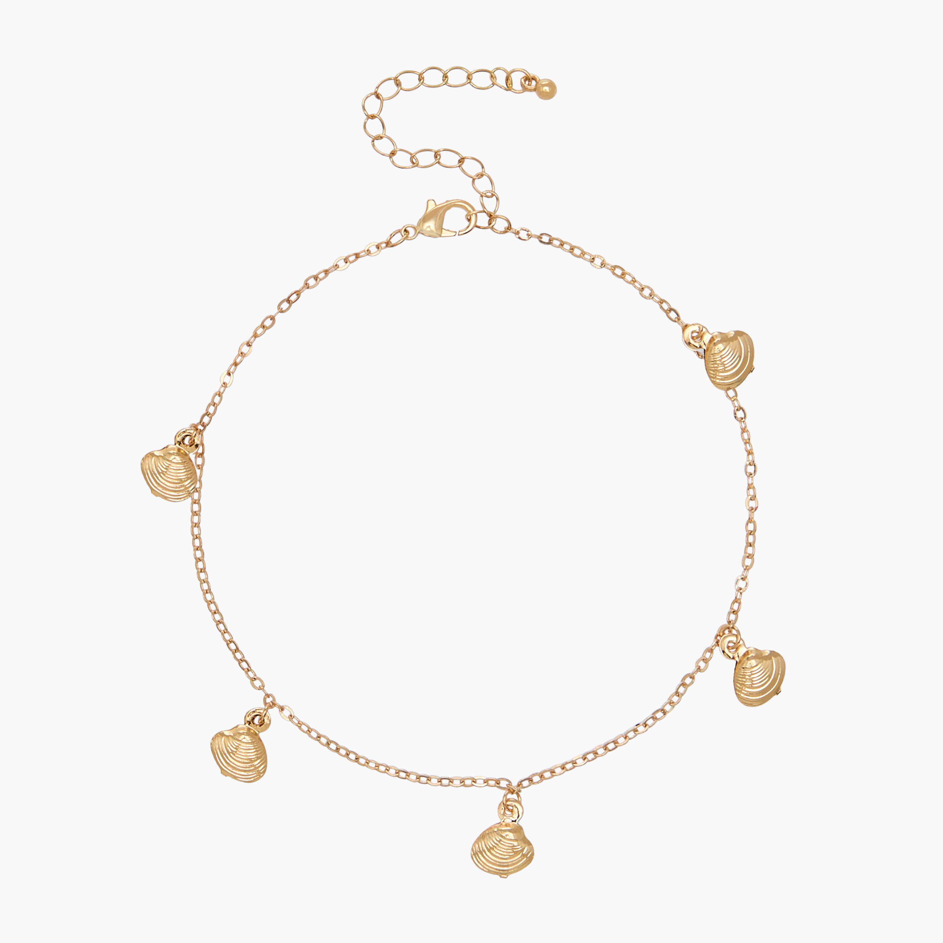 خلاخيل ميتاليك مزينة - عبوة 3 قطع-women-watchesandjewellery-jewellery-anklets-image-6