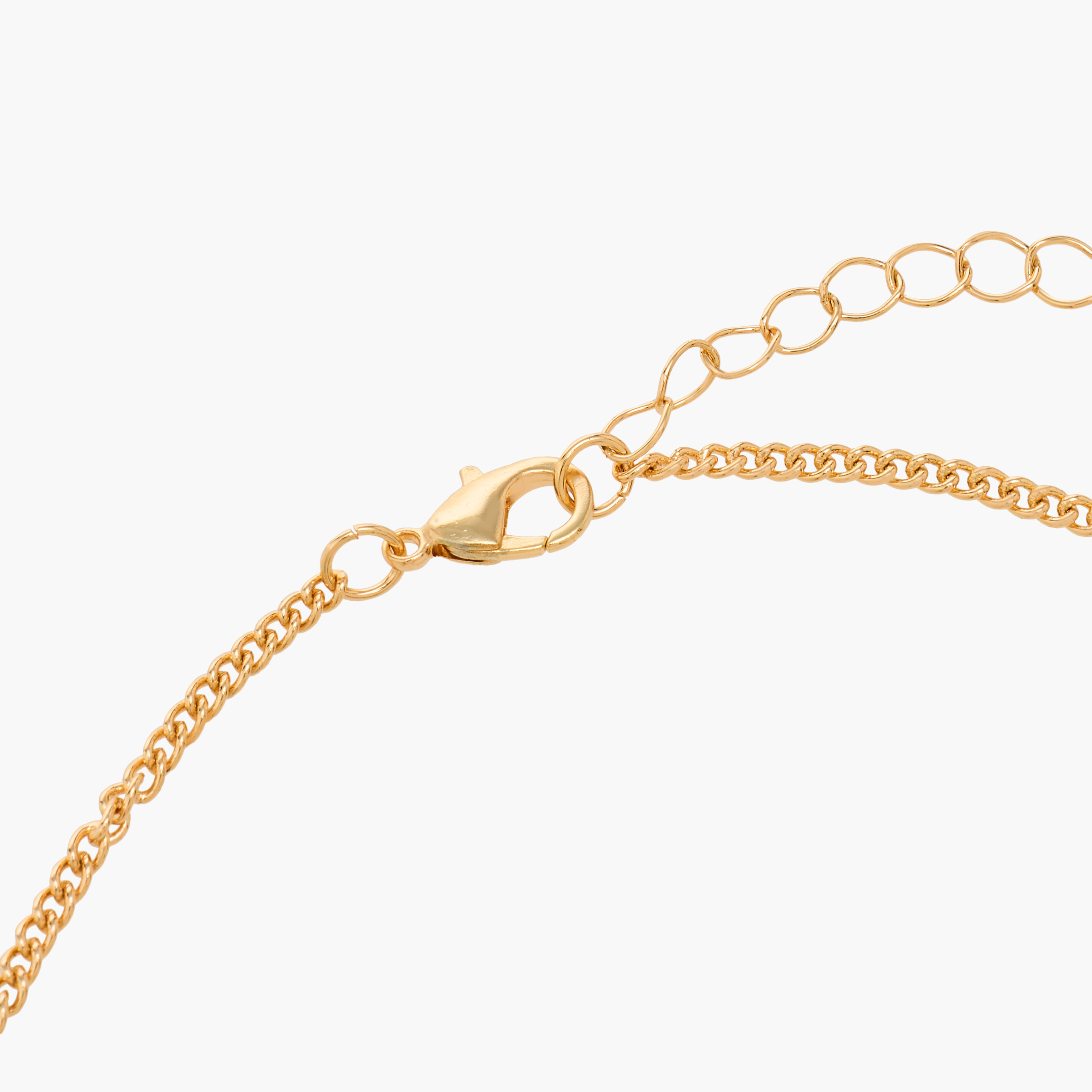 Gold Tone Necklace with Floral Embellishment-women-watchesandjewellery-jewellery-necklacesandpendants-image-4
