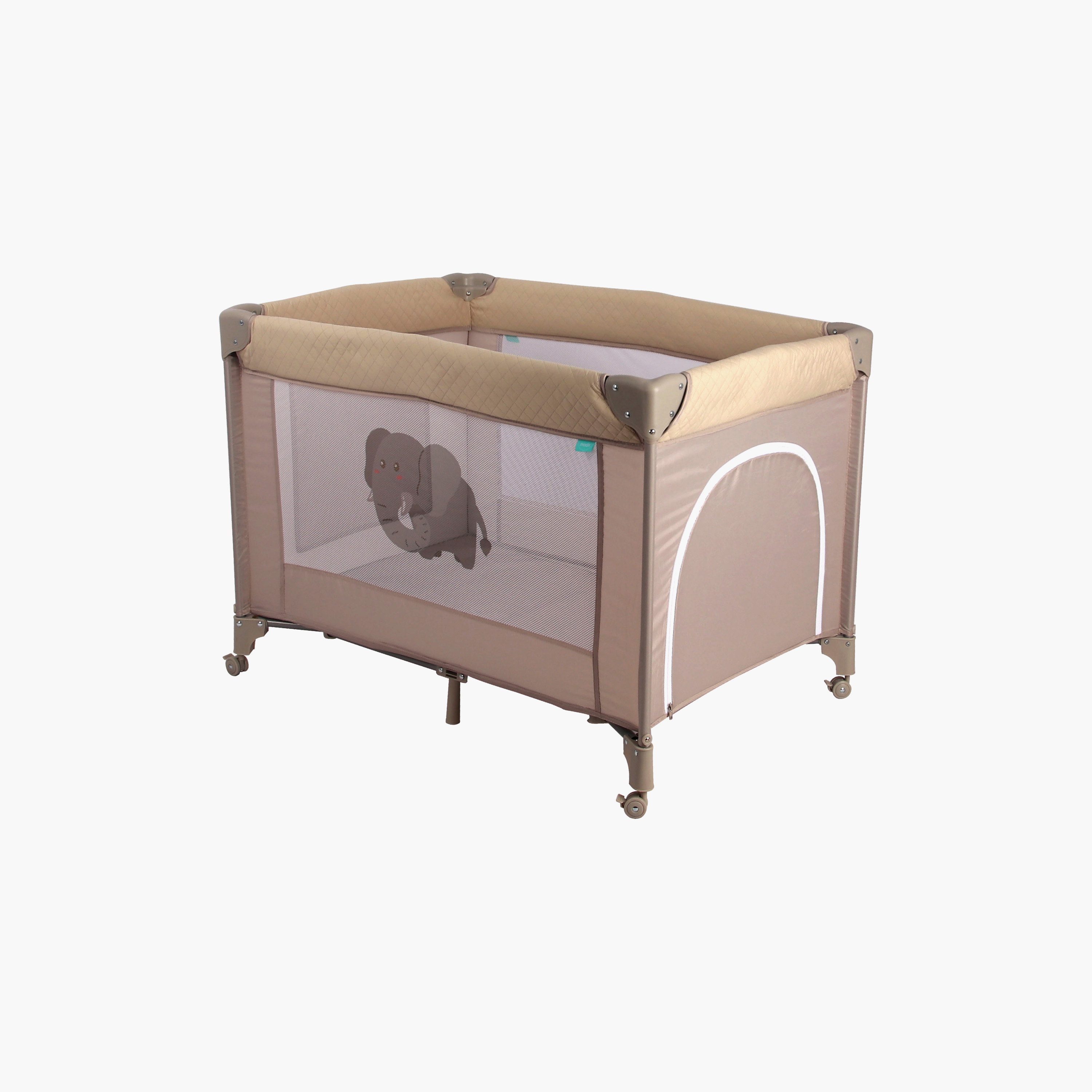 حذانة لعب كيدورا قابلة للطي مع عجلات ووحدة تخزين وحماية للأطراف من مون - عمر 0 ​​أشهر+-baby-infantactivity-playpensandplaymats-image-1