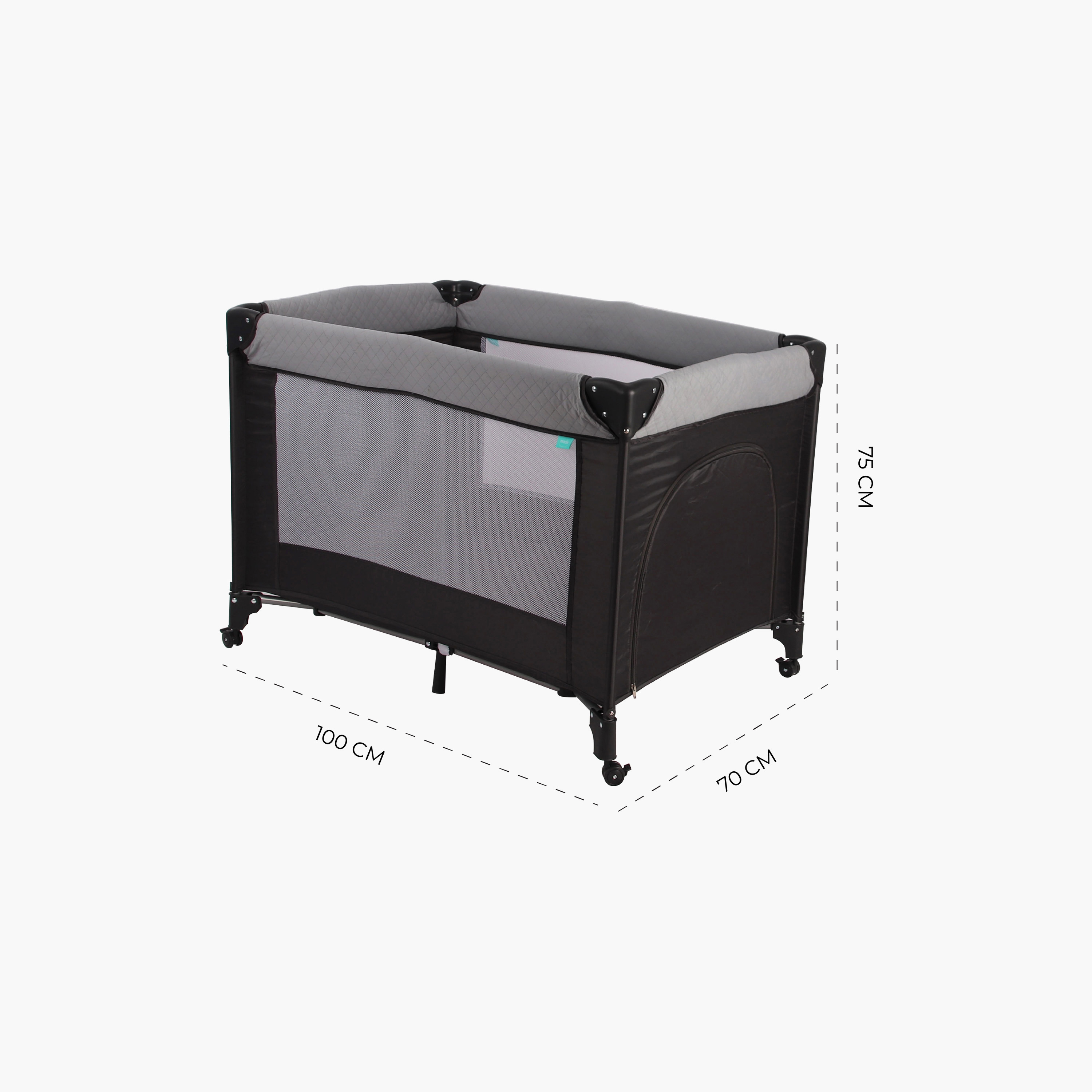Moon Kidora Easy-Fold Playpen with Wheels Storage & Edge Protection - 0 Months+-baby-infantactivity-playpensandplaymats-image-12