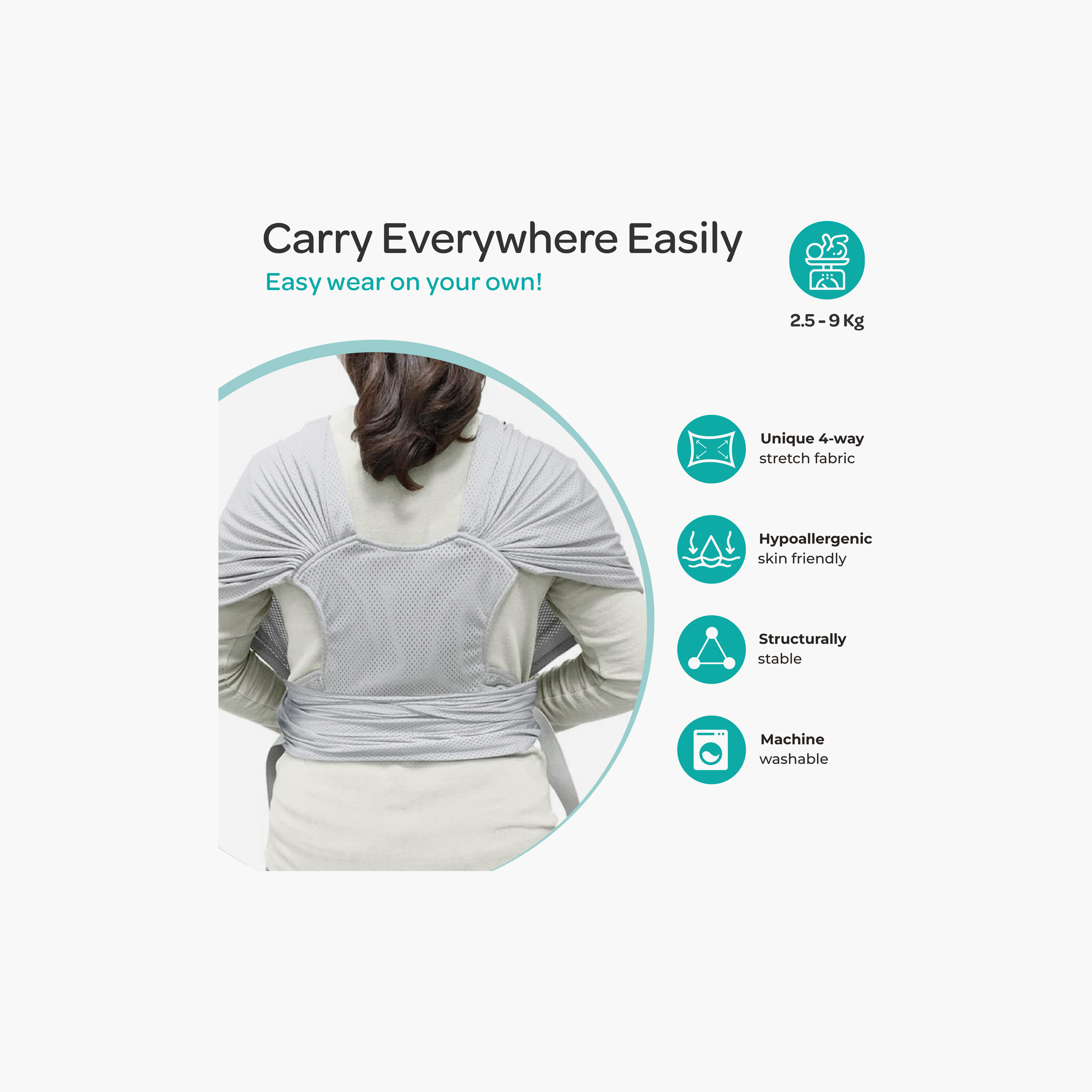 Moon KaryGo Air Mesh Fabric Baby Carrier-baby-gear-babycarriers-image-4