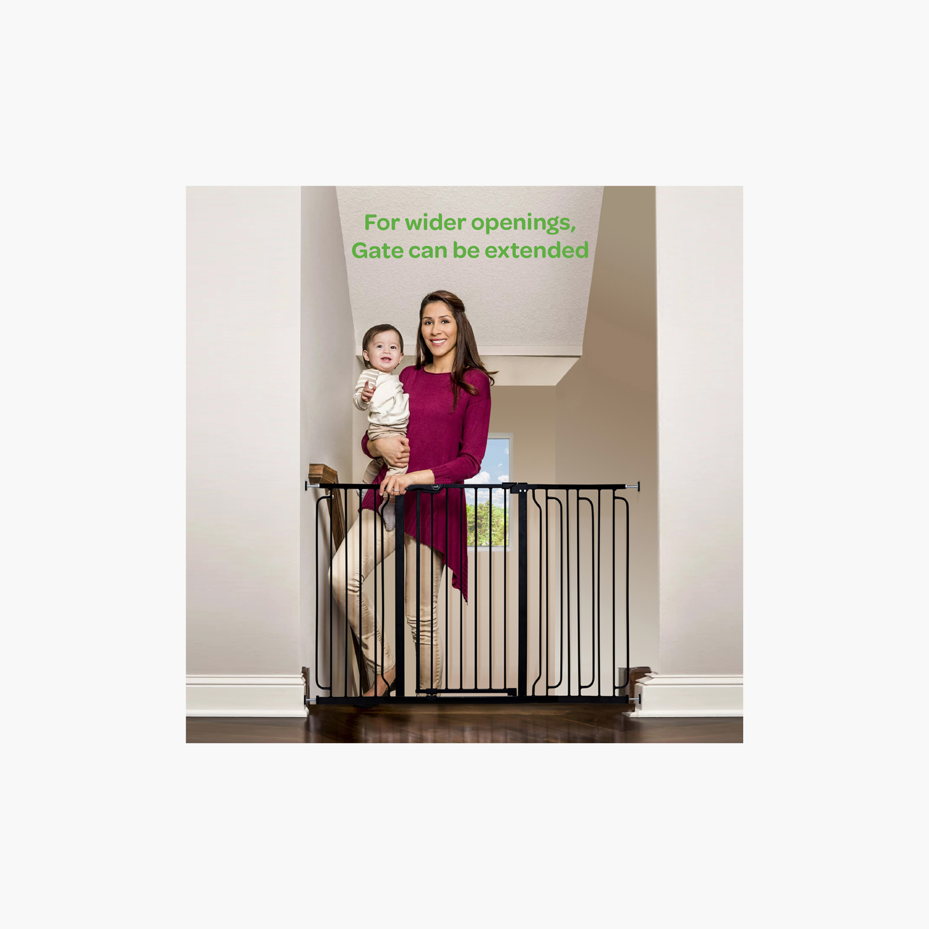 Moon Secura Child Safety gate - 76-80cm - Black-baby-healthandsafety-babyproofing-image-6