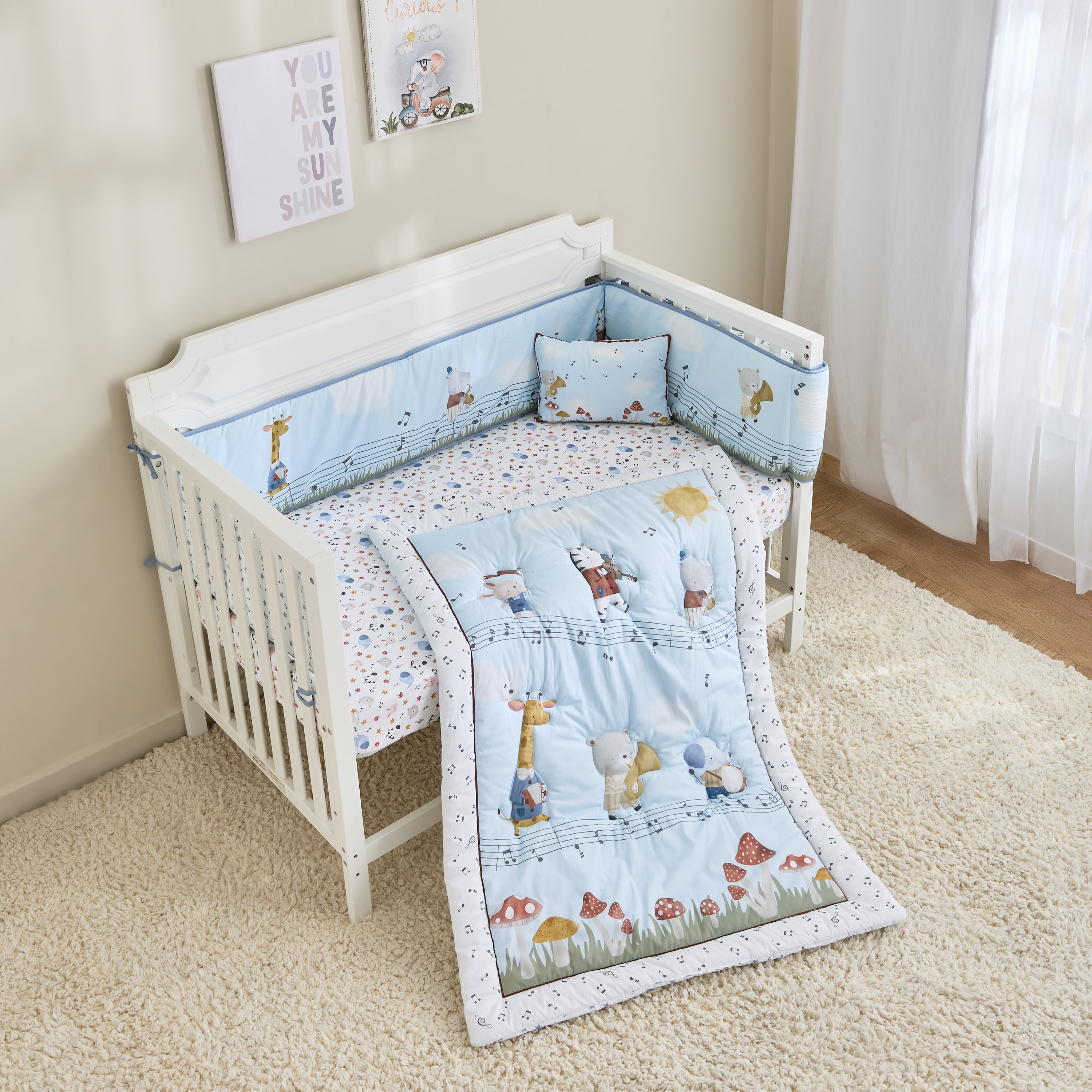 Juniors Baby Bedding Set with Print, 90x130 cm-baby-nursery-babybedding-image-2