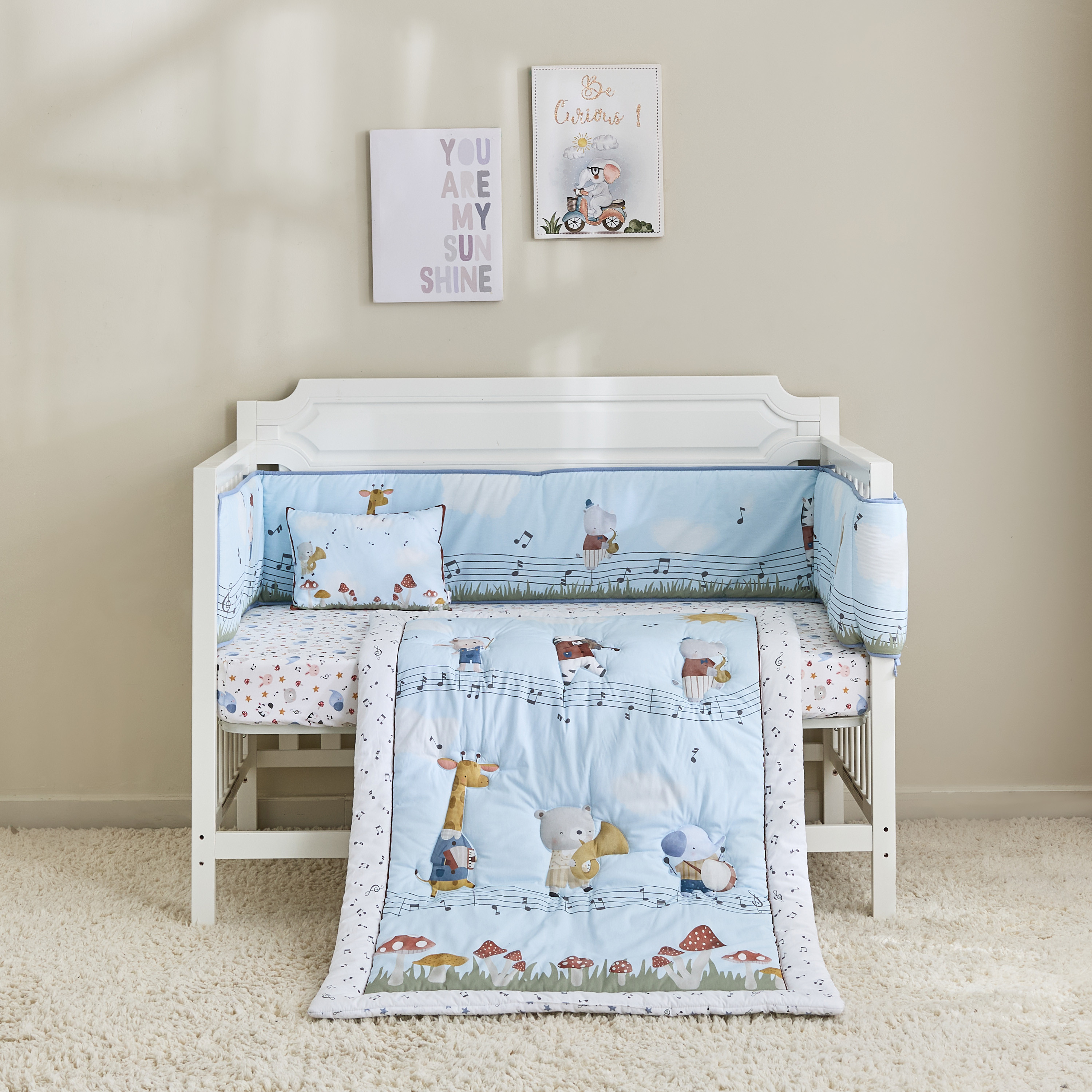 Juniors Baby Bedding Set with Print, 90x130 cm-baby-nursery-babybedding-image-5