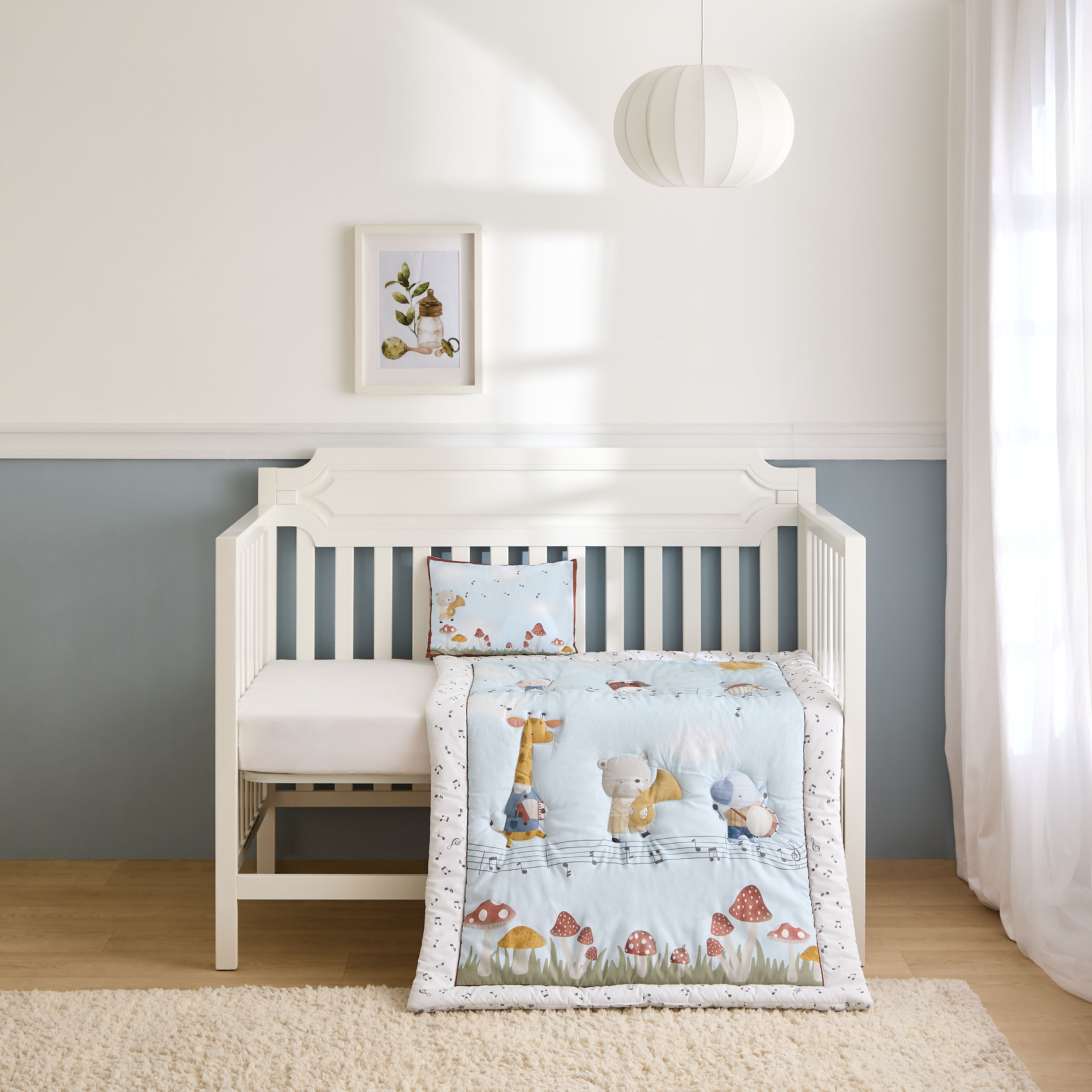 Juniors Baby Bedding Set with Unicorn Kingdom Print, 90x130 cm-baby-nursery-babybedding-image-1