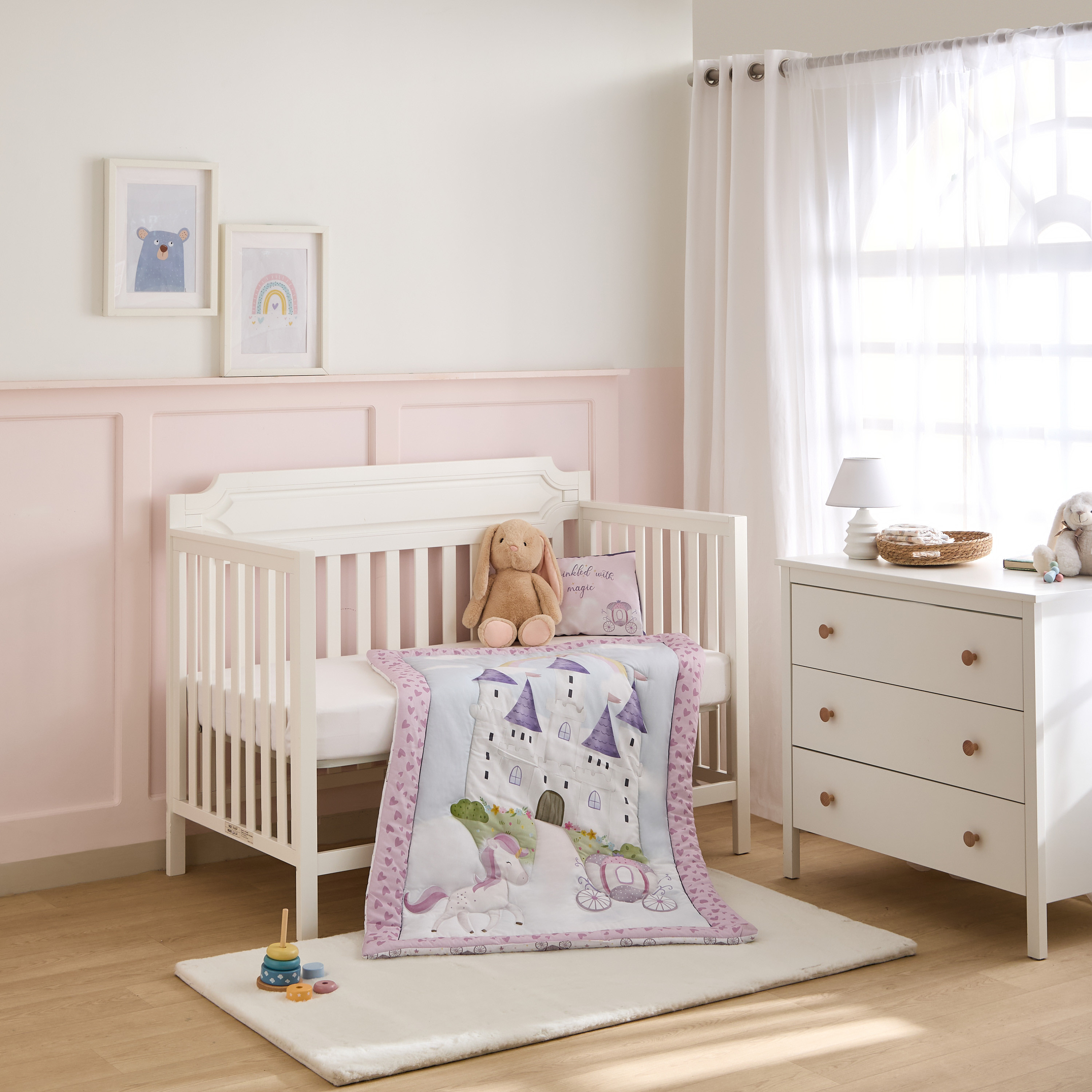 Juniors Baby Bedding Set with Unicorn Kingdom Print, 90x130 cm-baby-nursery-babybedding-image-10