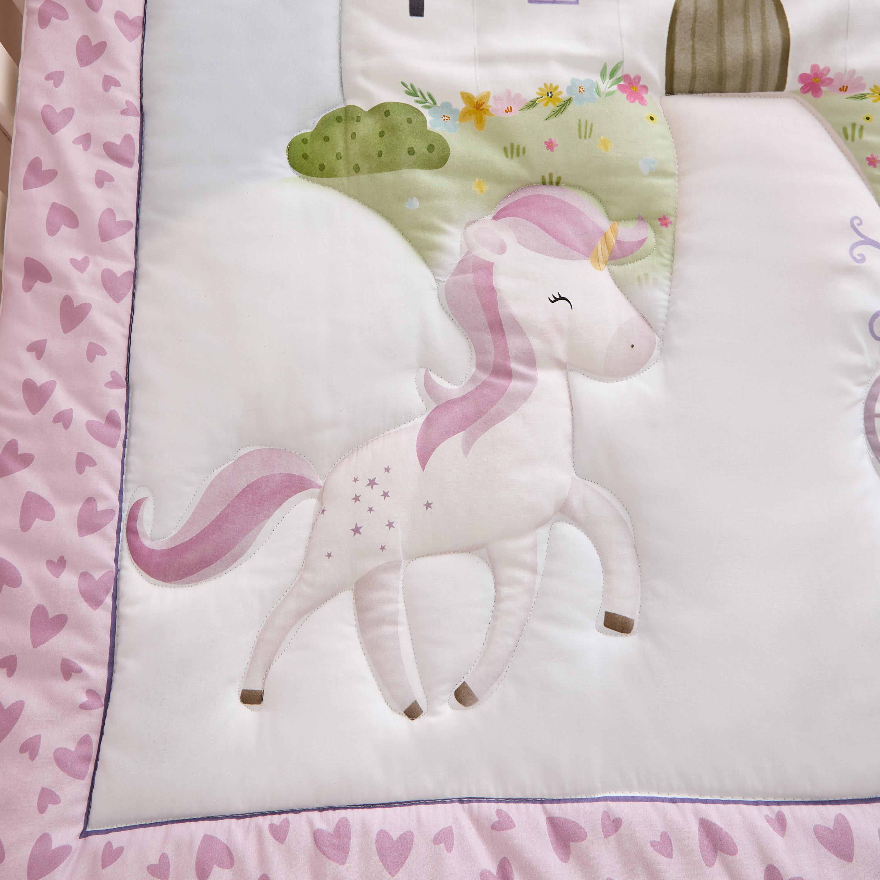 Juniors Baby Bedding Set with Unicorn Kingdom Print, 90x130 cm-baby-nursery-babybedding-image-6