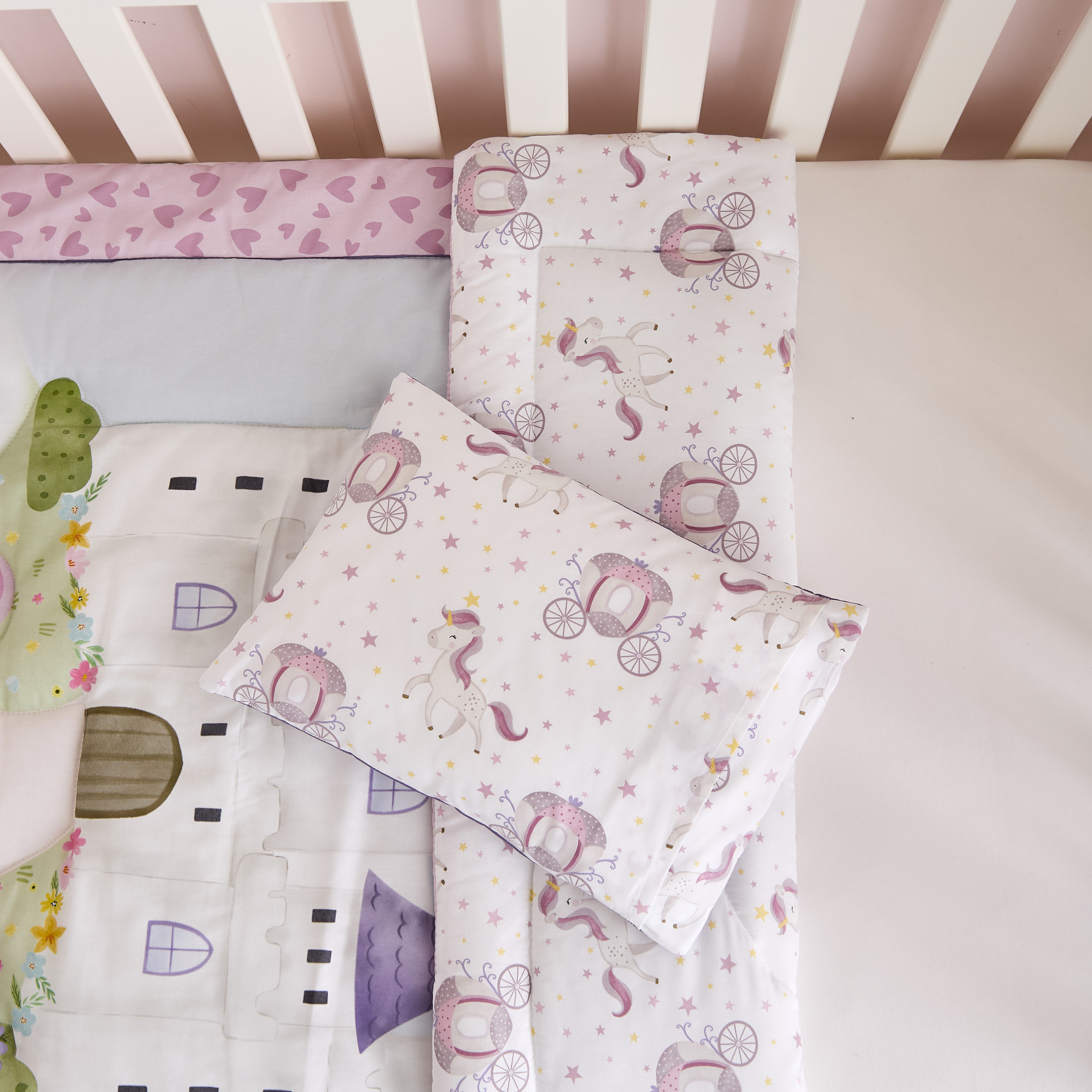 Juniors Baby Bedding Set with Unicorn Kingdom Print, 90x130 cm-baby-nursery-babybedding-image-8