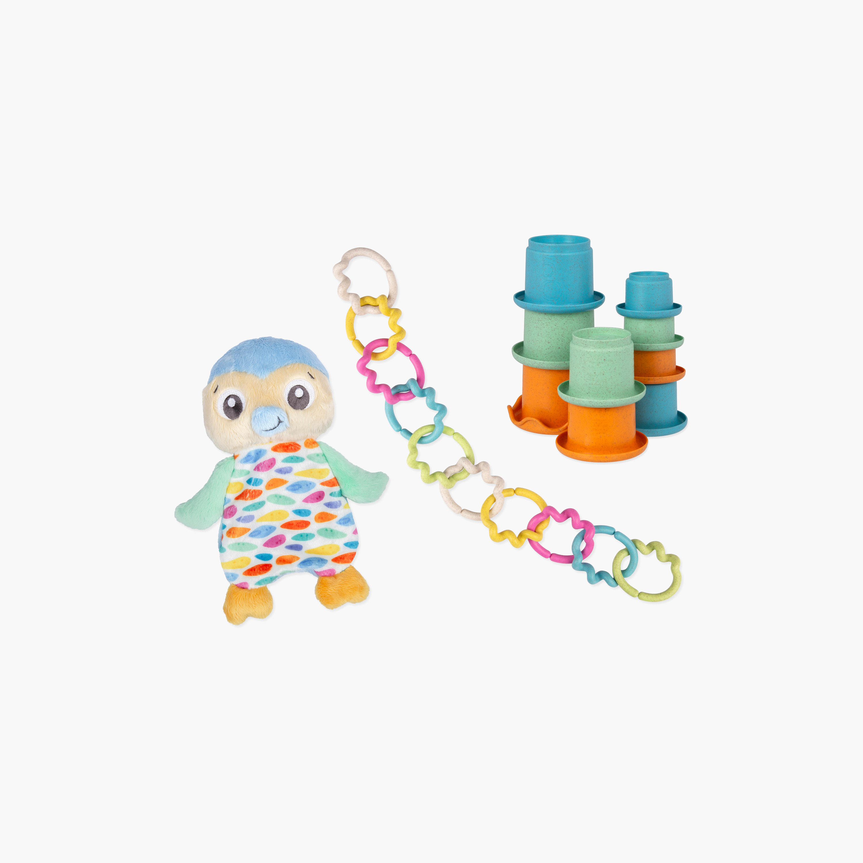 Playgro Eco Play Activity Gift Pack - Penguin - 0 Months+-toys-babyandtoddlertoys-learningtoys-image-1