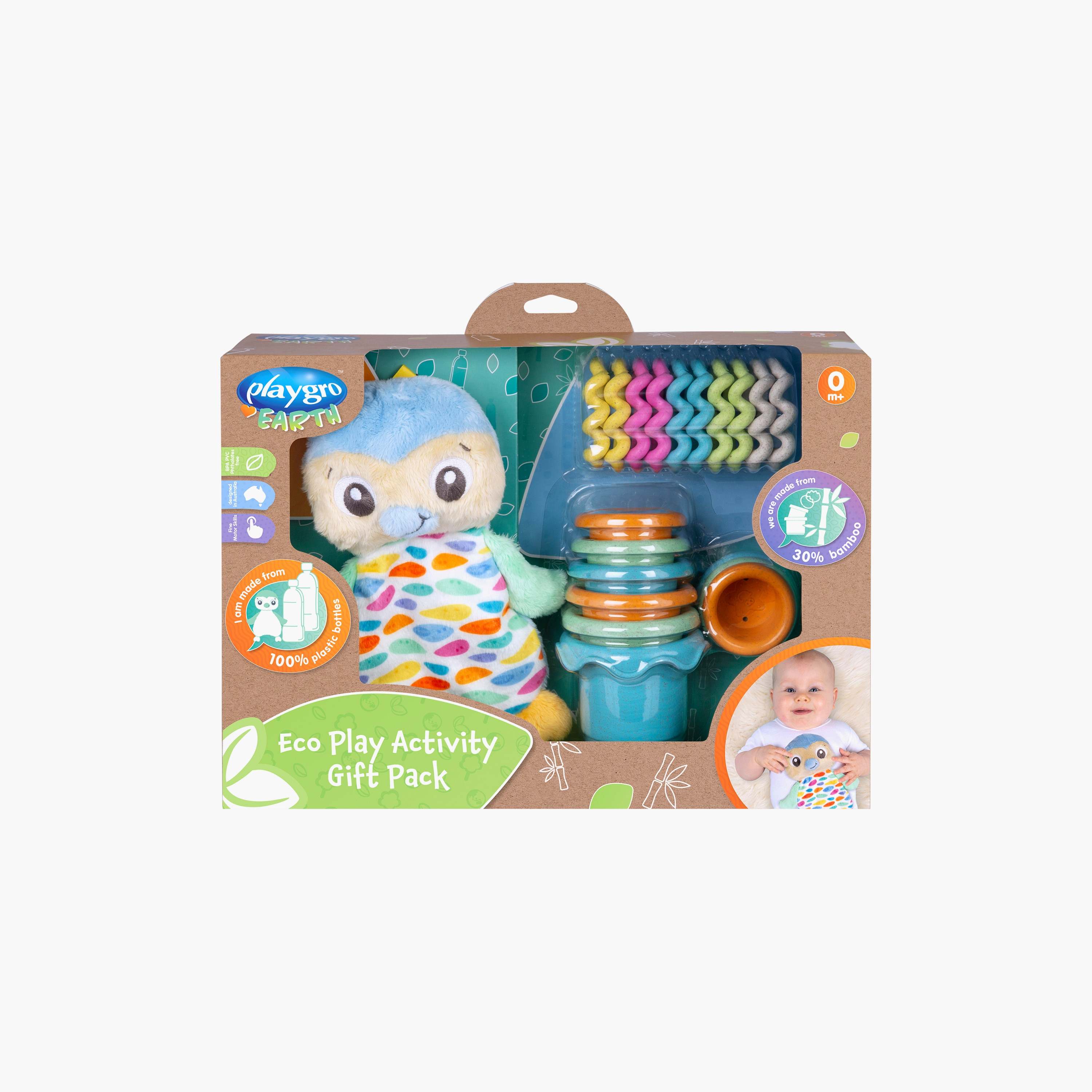 Playgro Eco Play Activity Gift Pack - Penguin - 0 Months+-toys-babyandtoddlertoys-learningtoys-image-11
