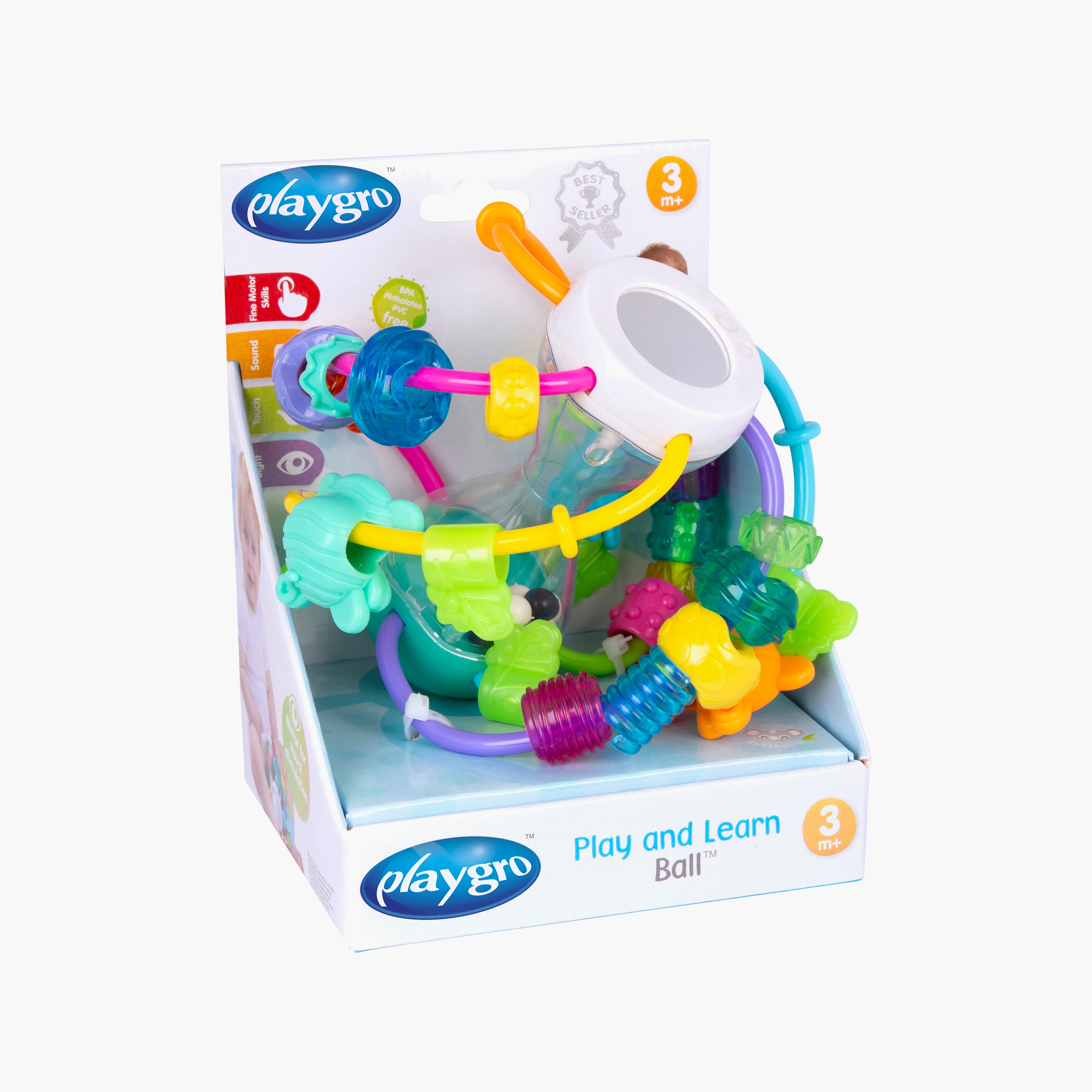 Playgro Play and Learn Ball - 0+ Months-toys-babyandtoddlertoys-learningtoys-image-3