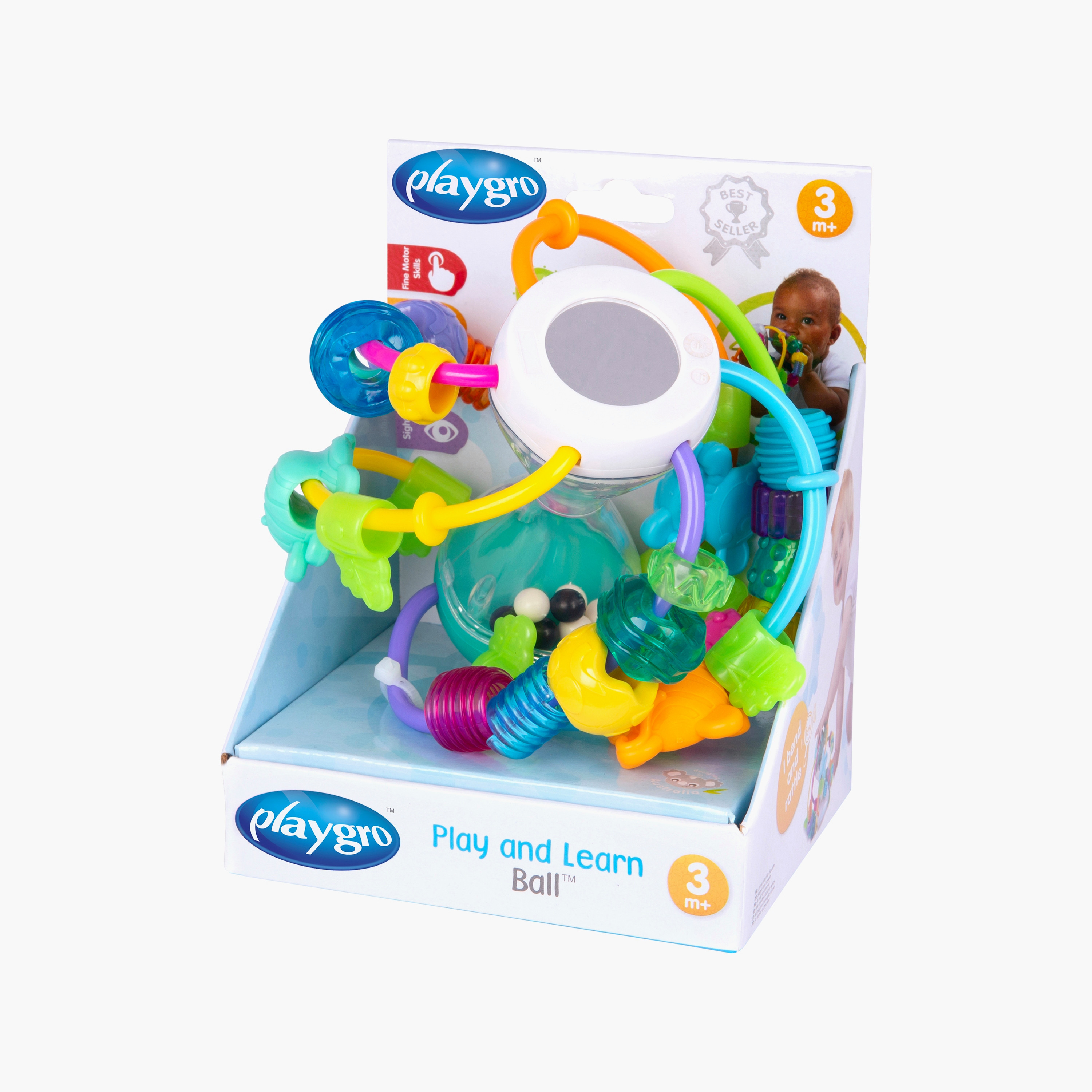 Playgro Play and Learn Ball - 0+ Months-toys-babyandtoddlertoys-learningtoys-image-4