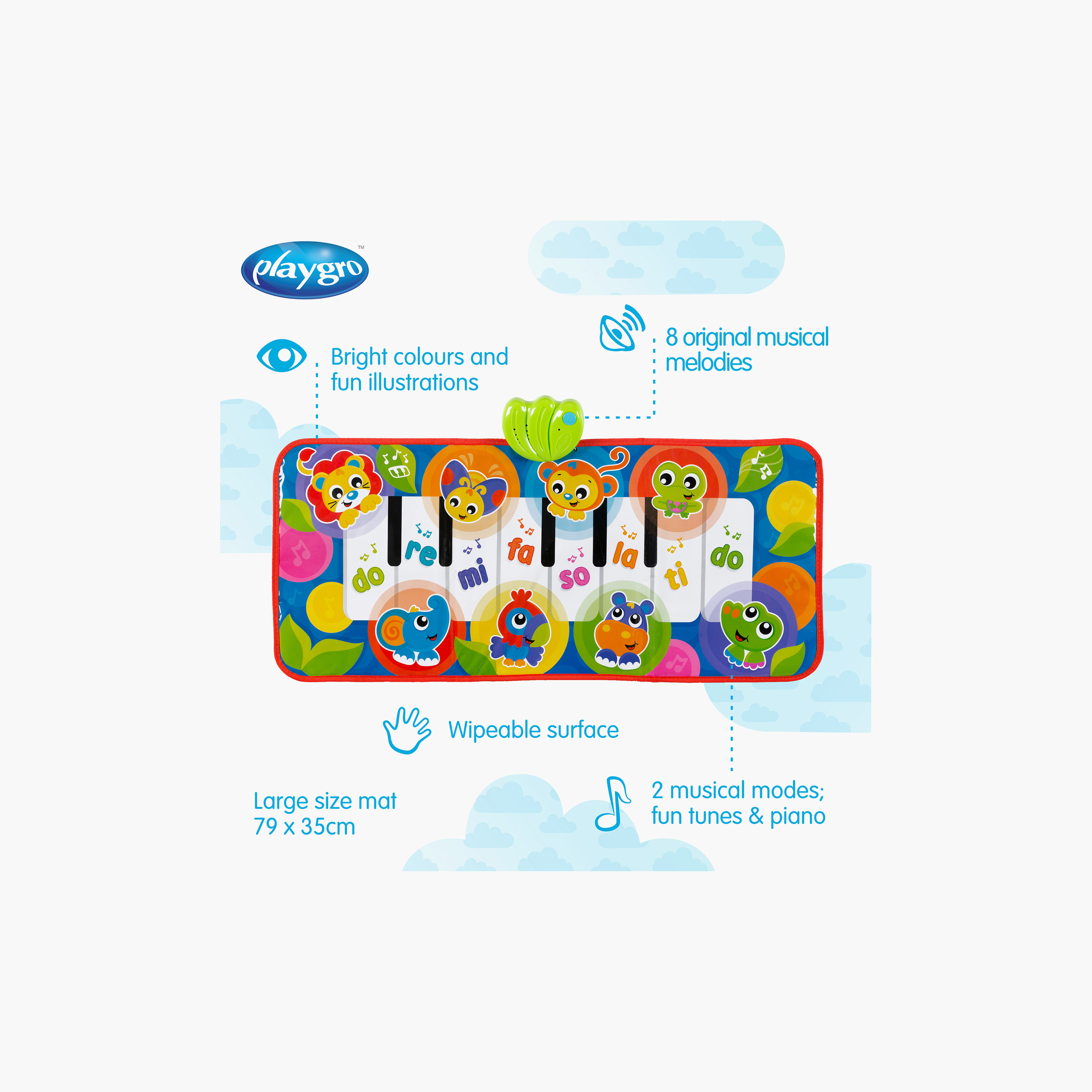 بساط لعب جامبو جانجل مع بيانو موسيقي من بلايجرو-baby-infantactivity-playpensandplaymats-image-12
