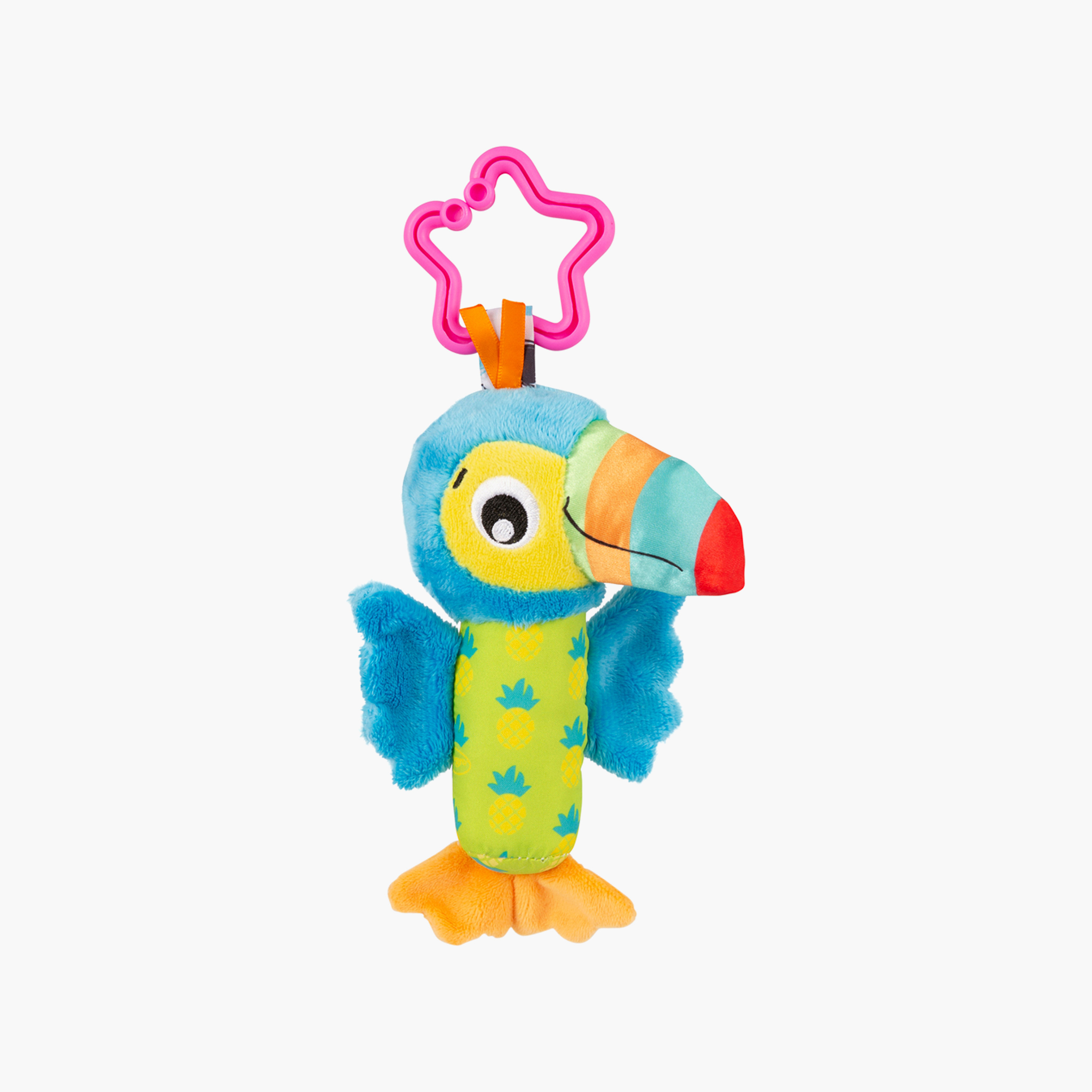 Playgro Clipsy Tamika Toucan - Polybag Plush Toy - 0+ Months-toys-babyandtoddlertoys-strollertoys-image-1