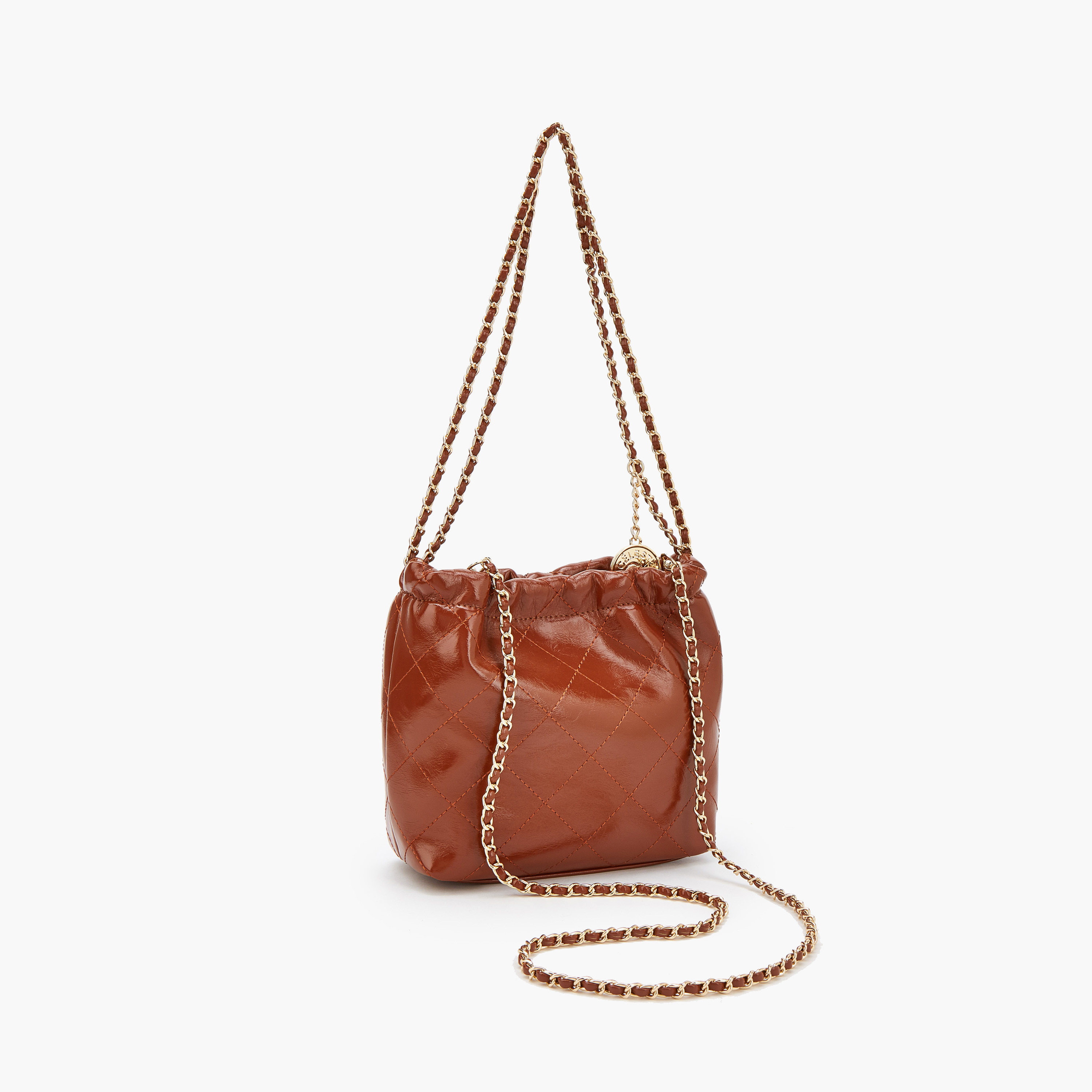 Celeste Quilted Shoulder Bag with Chain Accent Strap-women-bagsandwallets-handbags-image-5