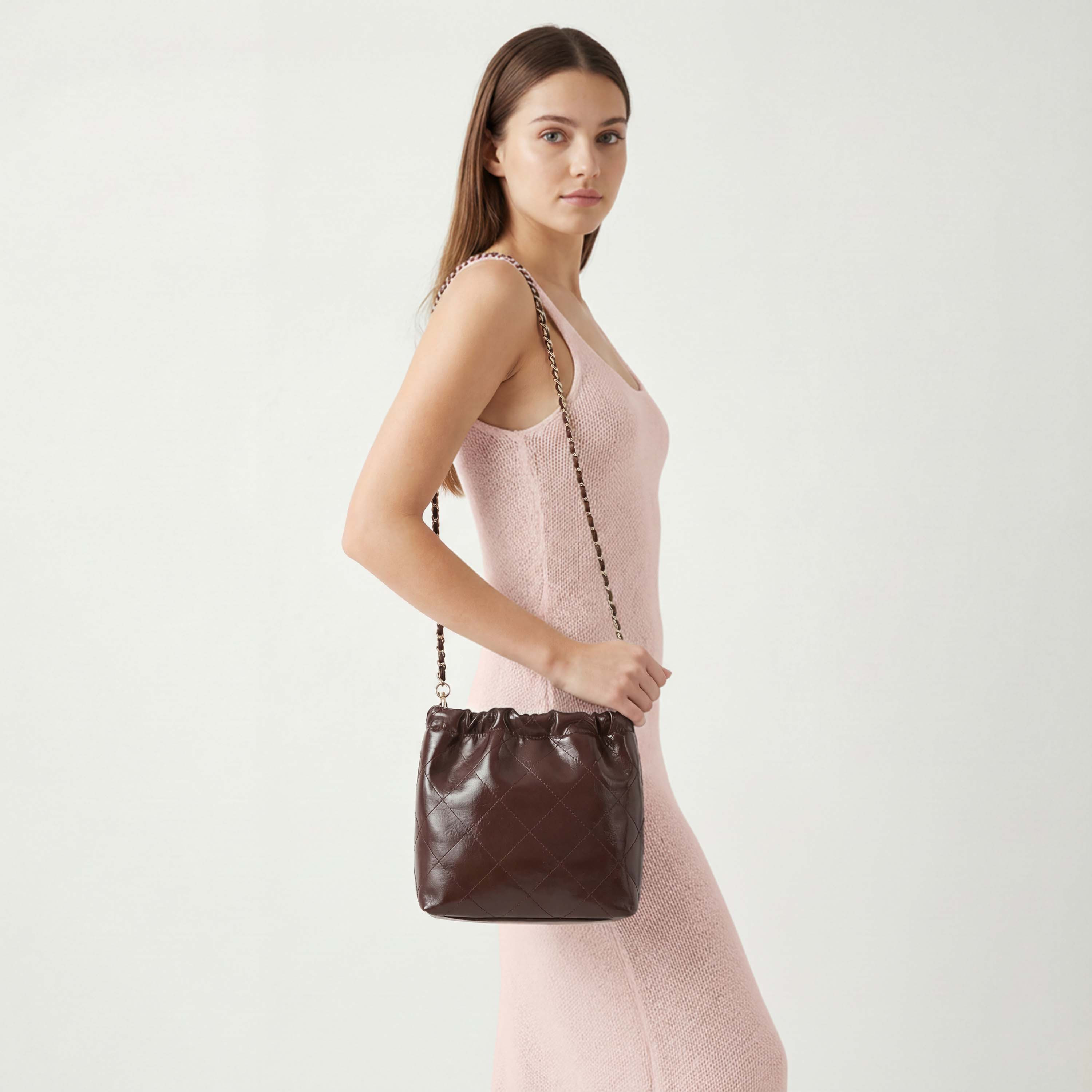 Celeste Quilted Shoulder Bag with Chain Accent Strap-women-bagsandwallets-handbags-image-2