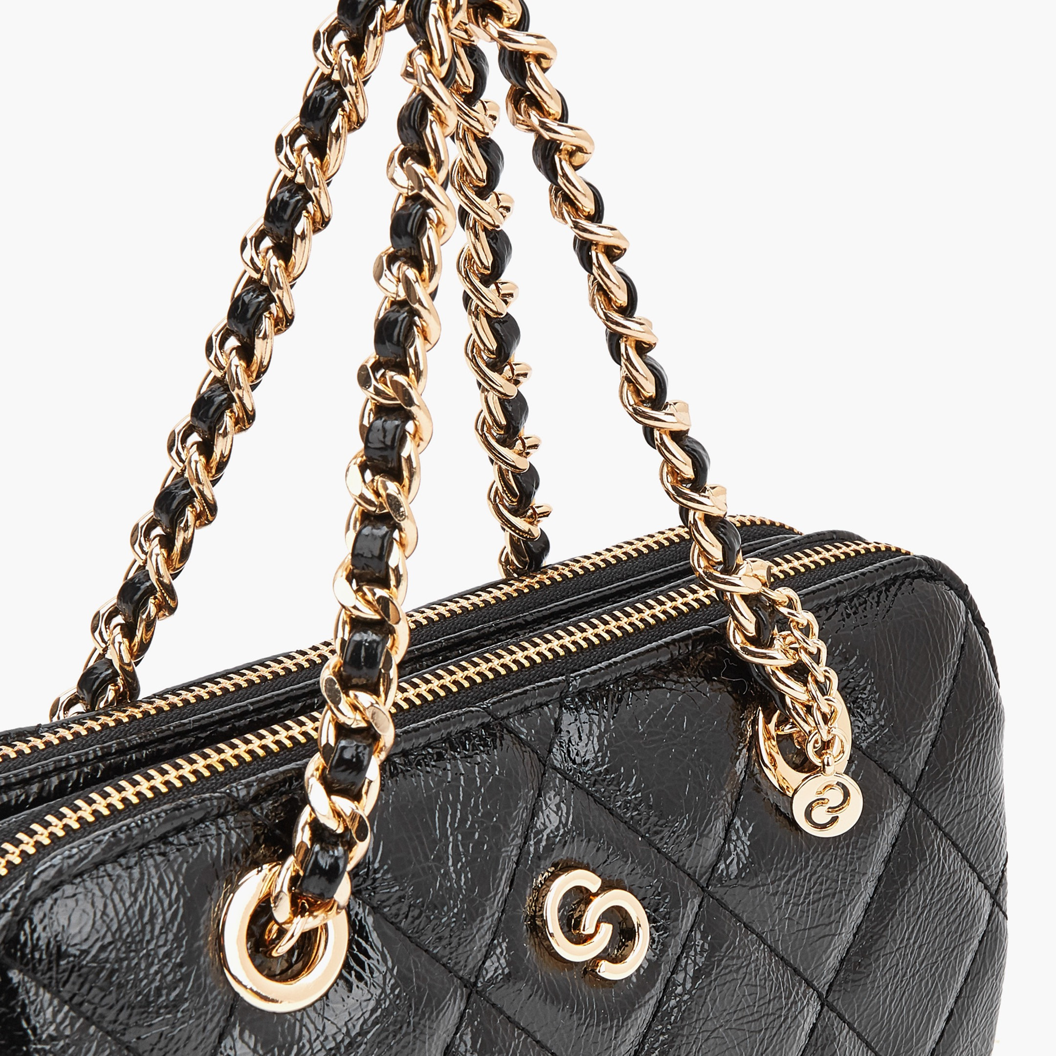 شنطة كروس بودي مبطنة بحزام مزين بسلسلة من سيليست-women-bagsandwallets-handbags-image-4