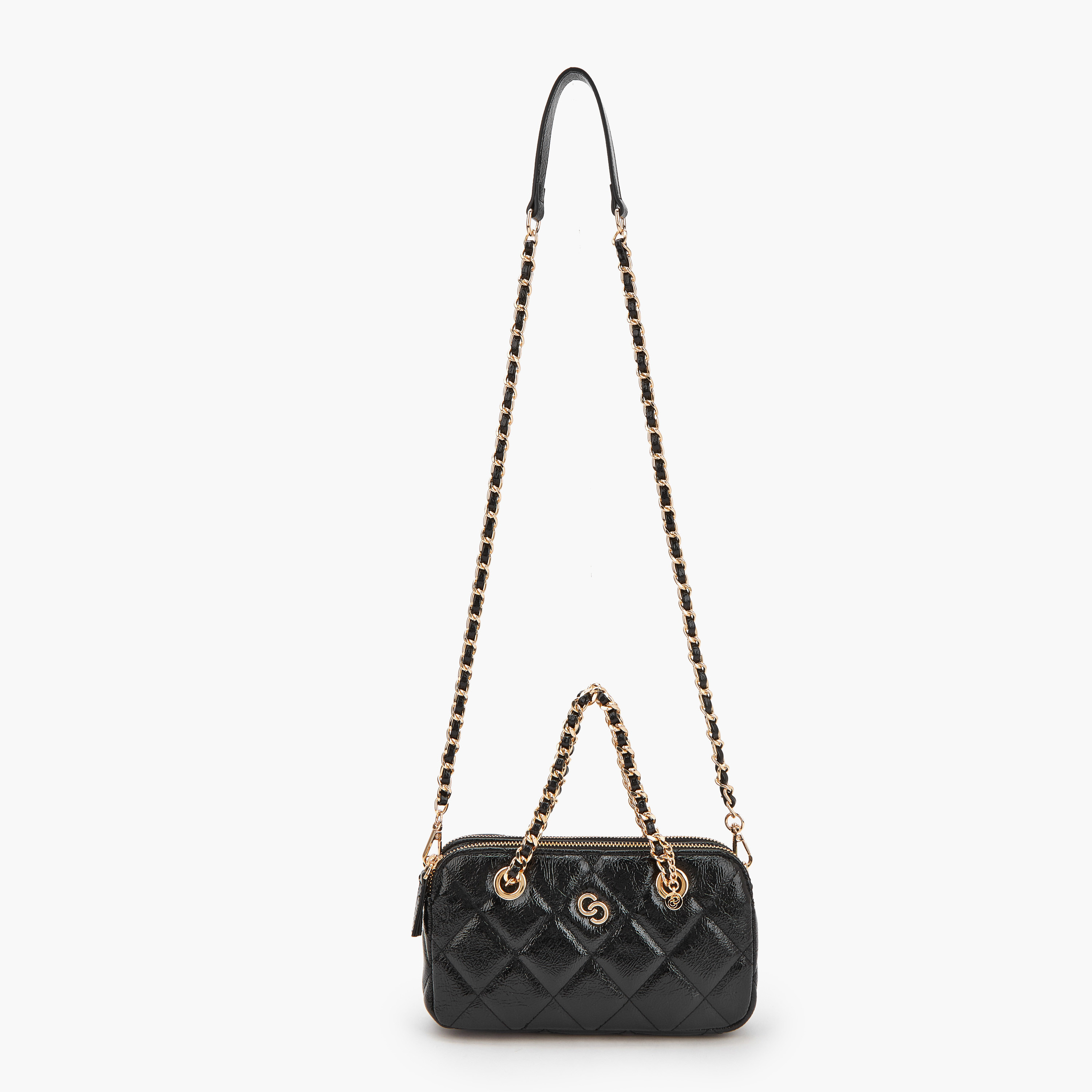 شنطة كروس بودي مبطنة بحزام مزين بسلسلة من سيليست-women-bagsandwallets-handbags-image-6