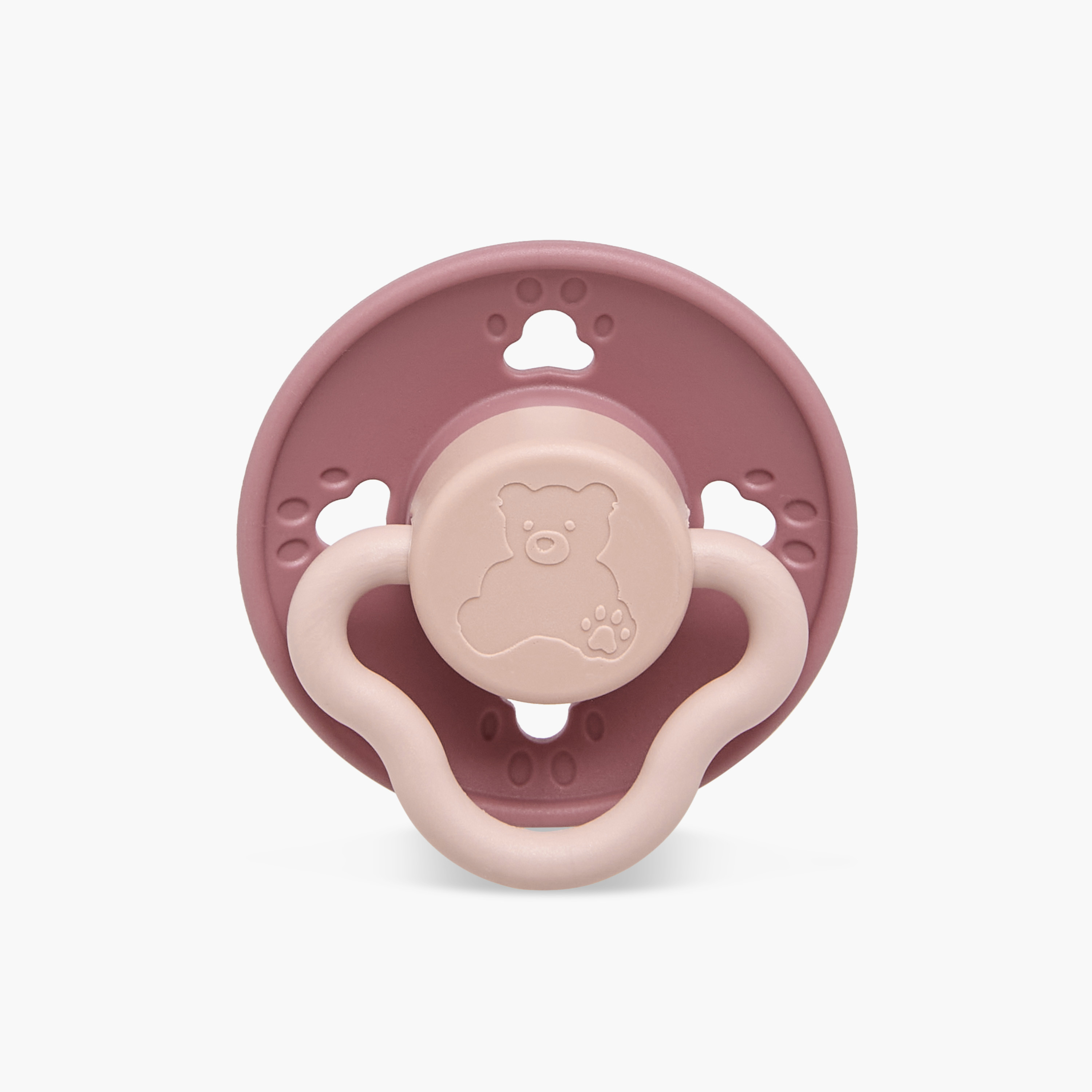 Pack of 2 Giggles Baby Pacifier with Bear Design, 0-6 Months-baby-feeding-pacifiers-image-4