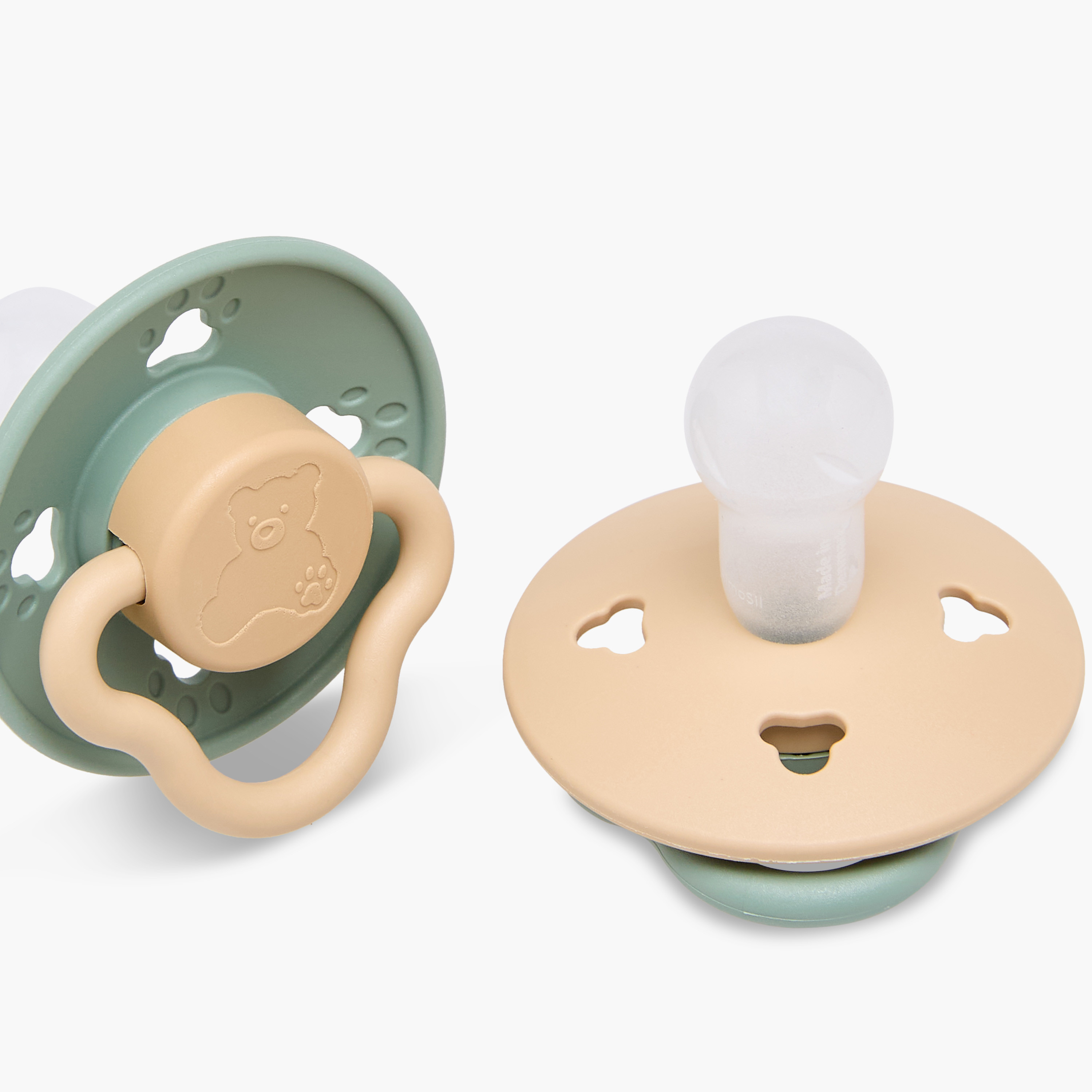 Pack of 2 Giggles Baby Pacifier with Bear Design, 0-6 Months-baby-feeding-pacifiers-image-6