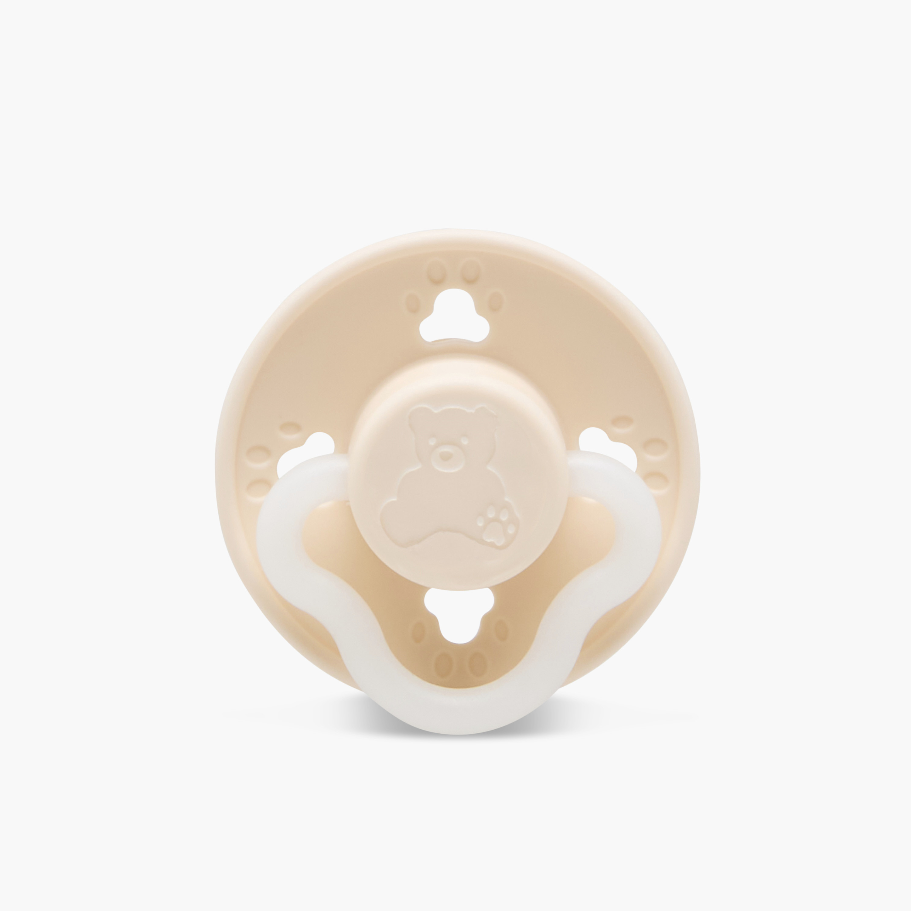 Pack of 2 Giggles Baby Pacifier with Bear Design, 0-6 Months-baby-feeding-pacifiers-image-5